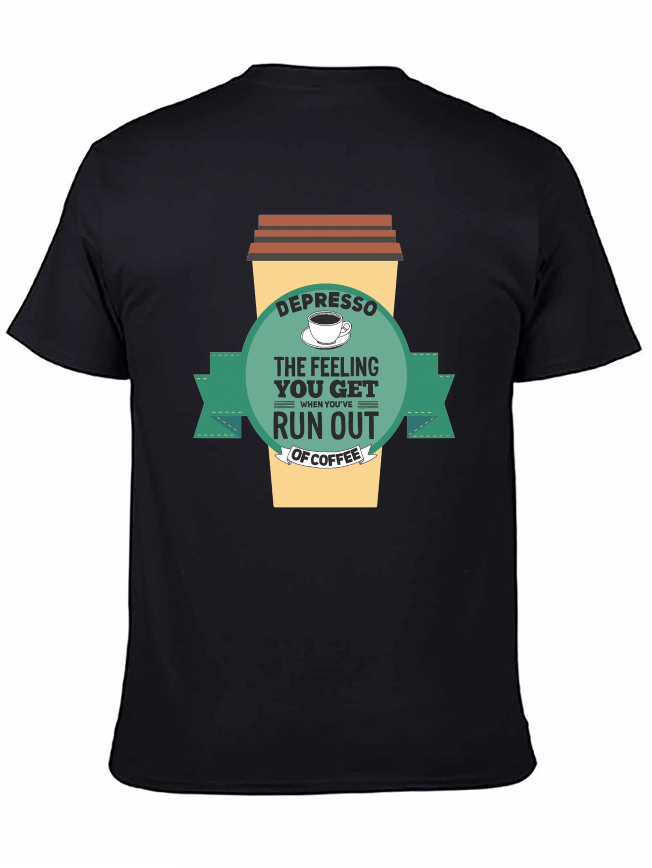 Depresso Coffee T-Shirt - Funny Caffeine Tee
