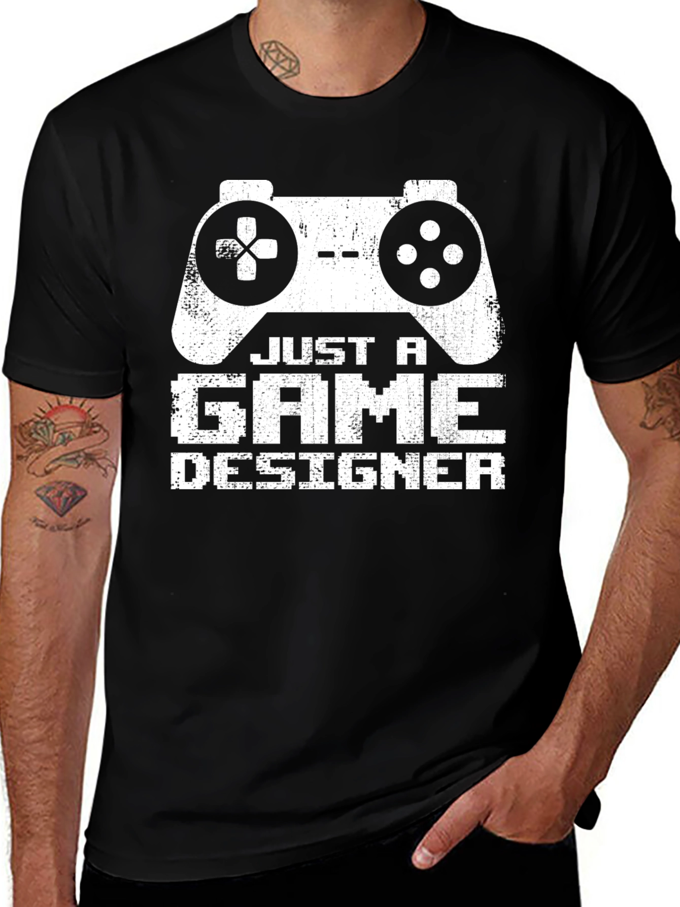 Just A Game Designer T-Shirt - Gamer Apparel