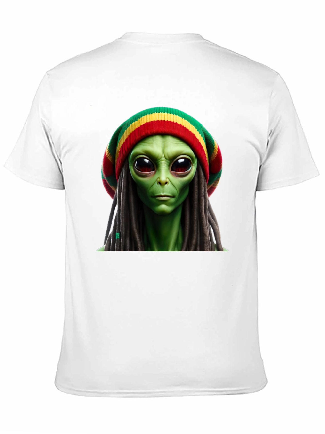 Rasta Alien T-Shirt - Unique Graphic Tee