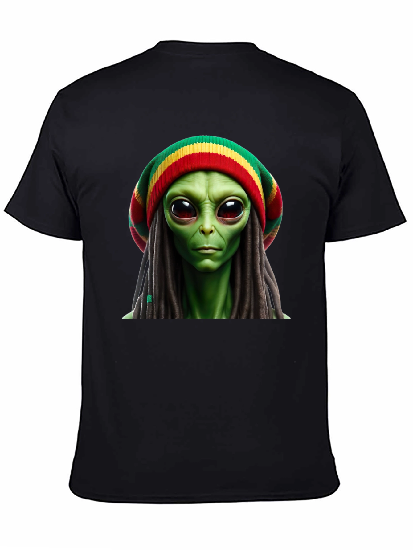 Rasta Alien T-Shirt - Unique Graphic Tee