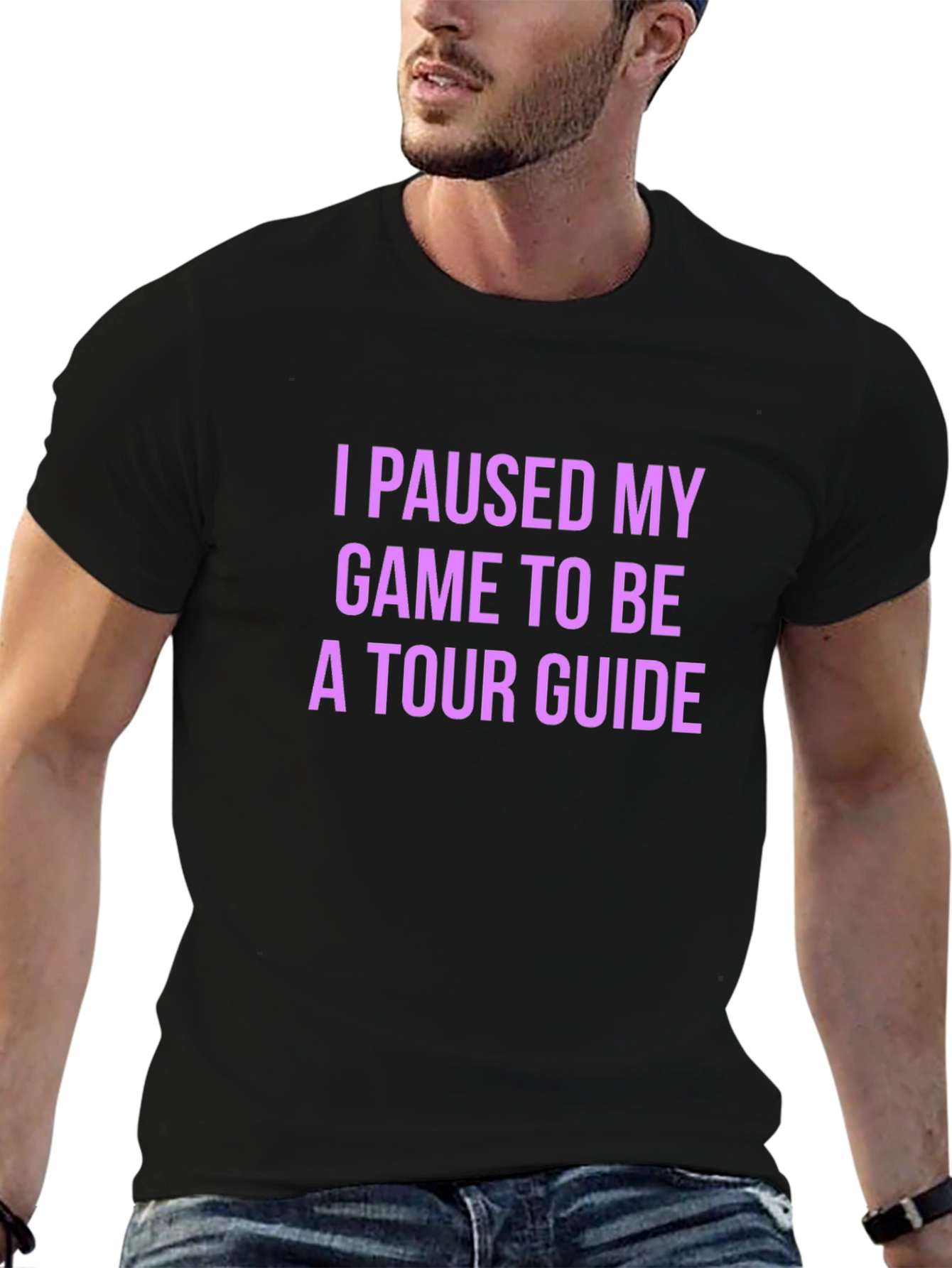 Gamer Tour Guide Black T-Shirt