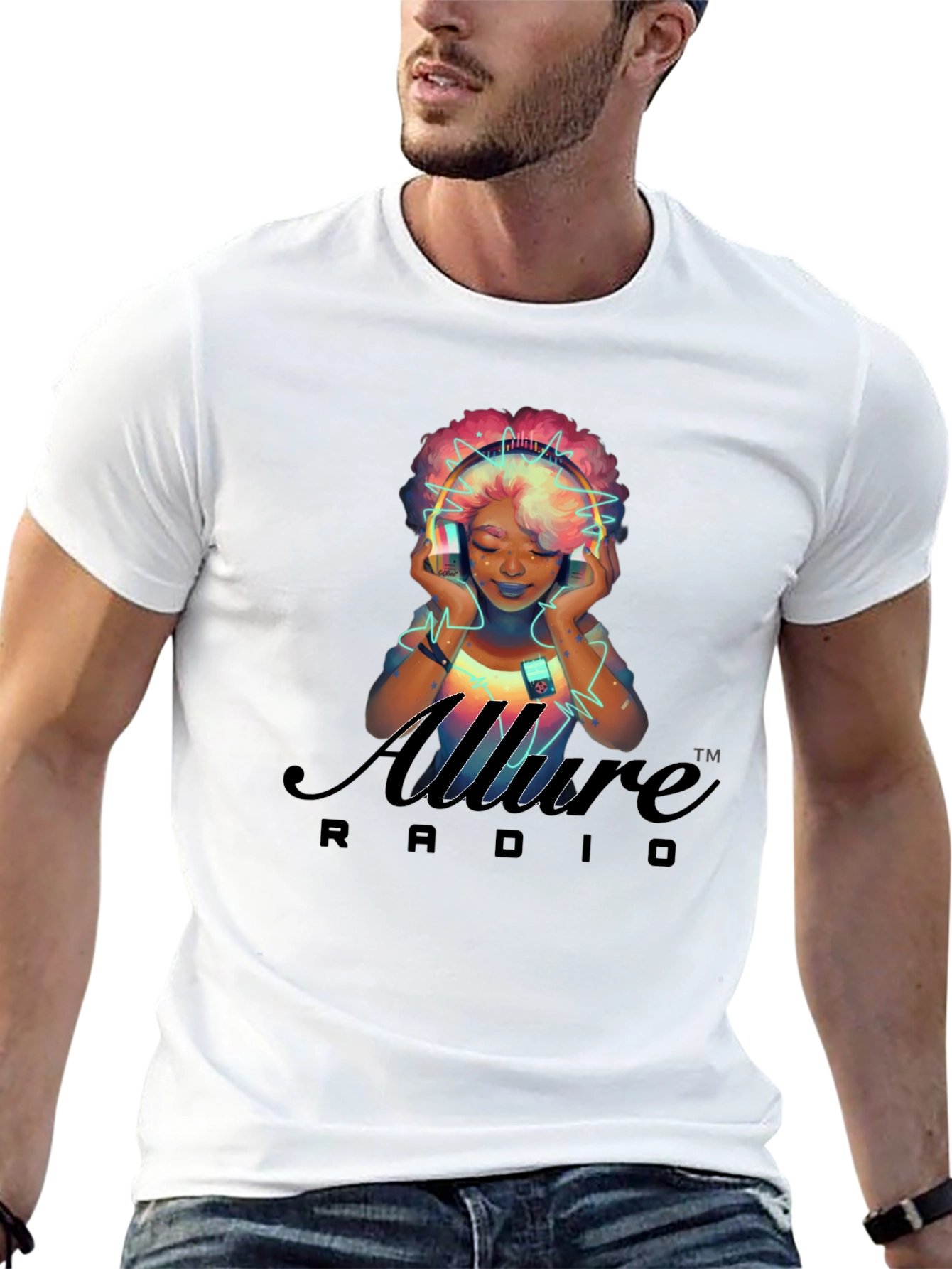Allure Radio Graphic T-Shirt - Stylish & Unique