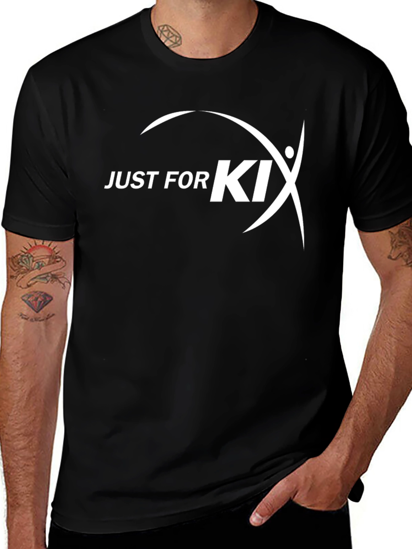 Just for Kix Black T-Shirt