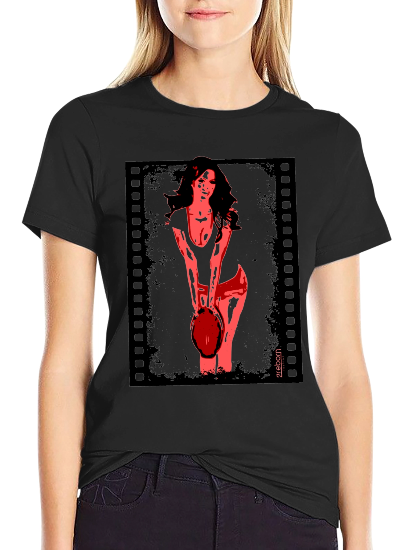 Graphic Print T-Shirt - Retro Film Noir Tee