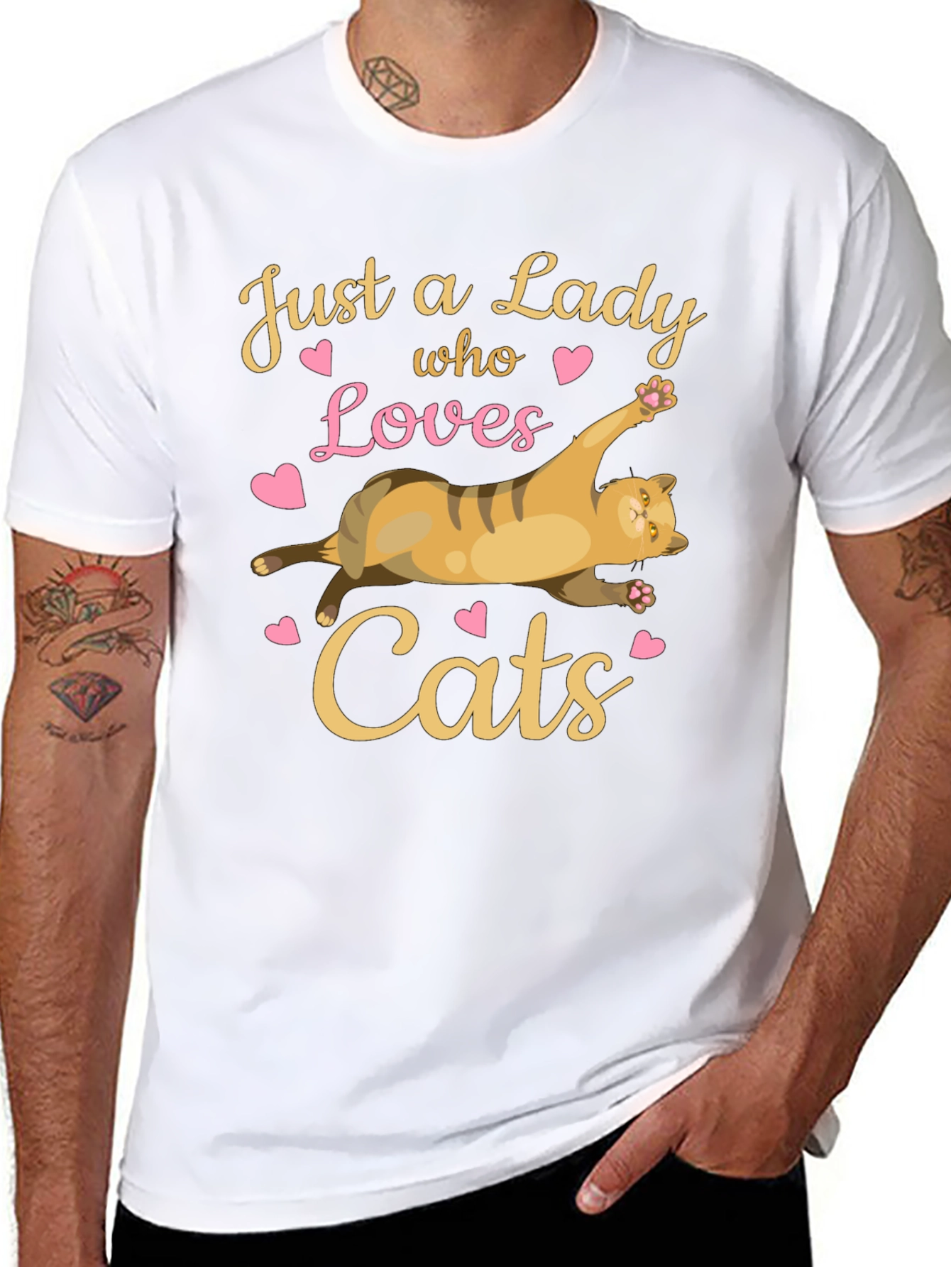 Just a Lady Who Loves Cats T-Shirt