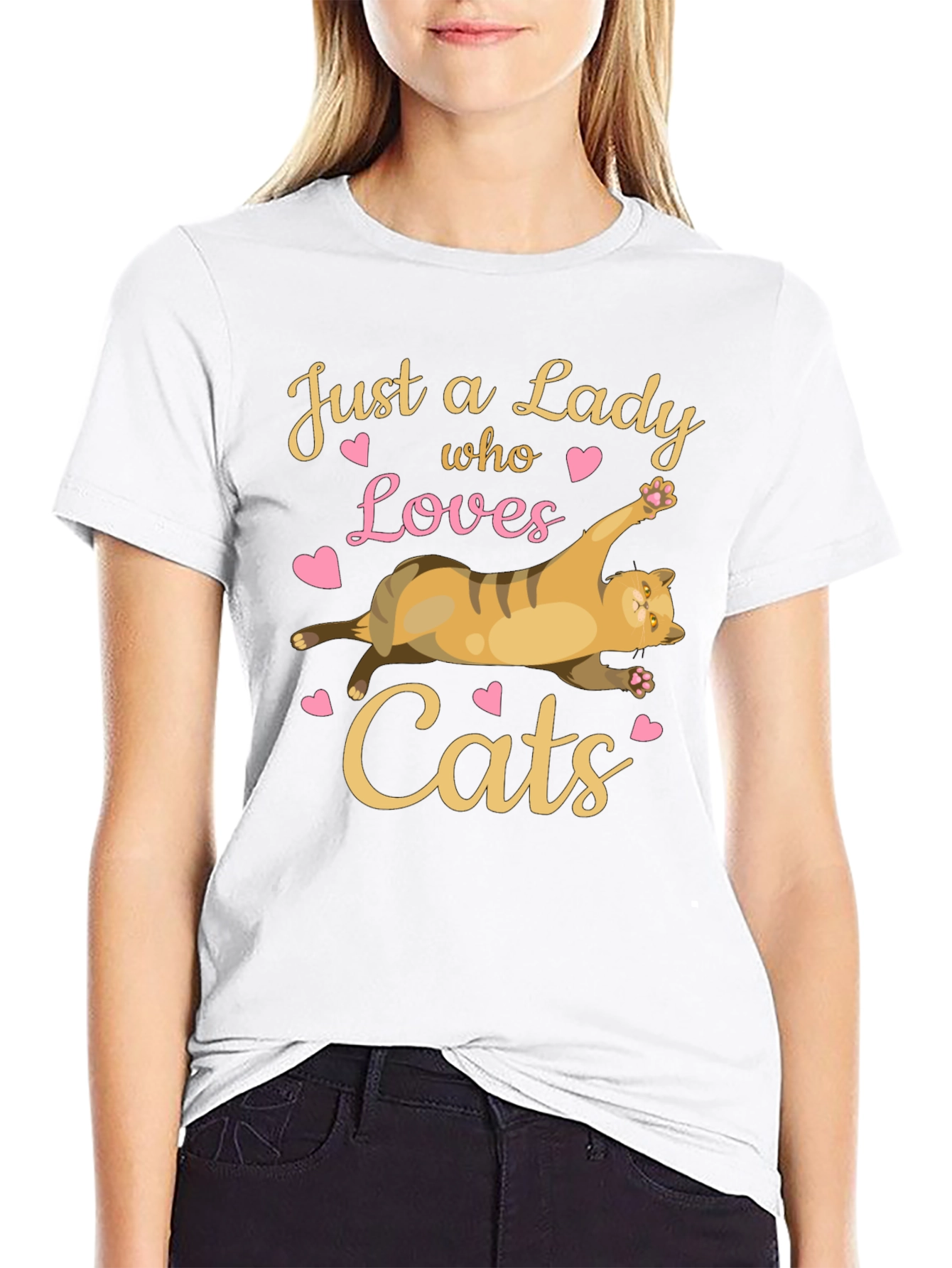 Just a Lady Who Loves Cats T-Shirt