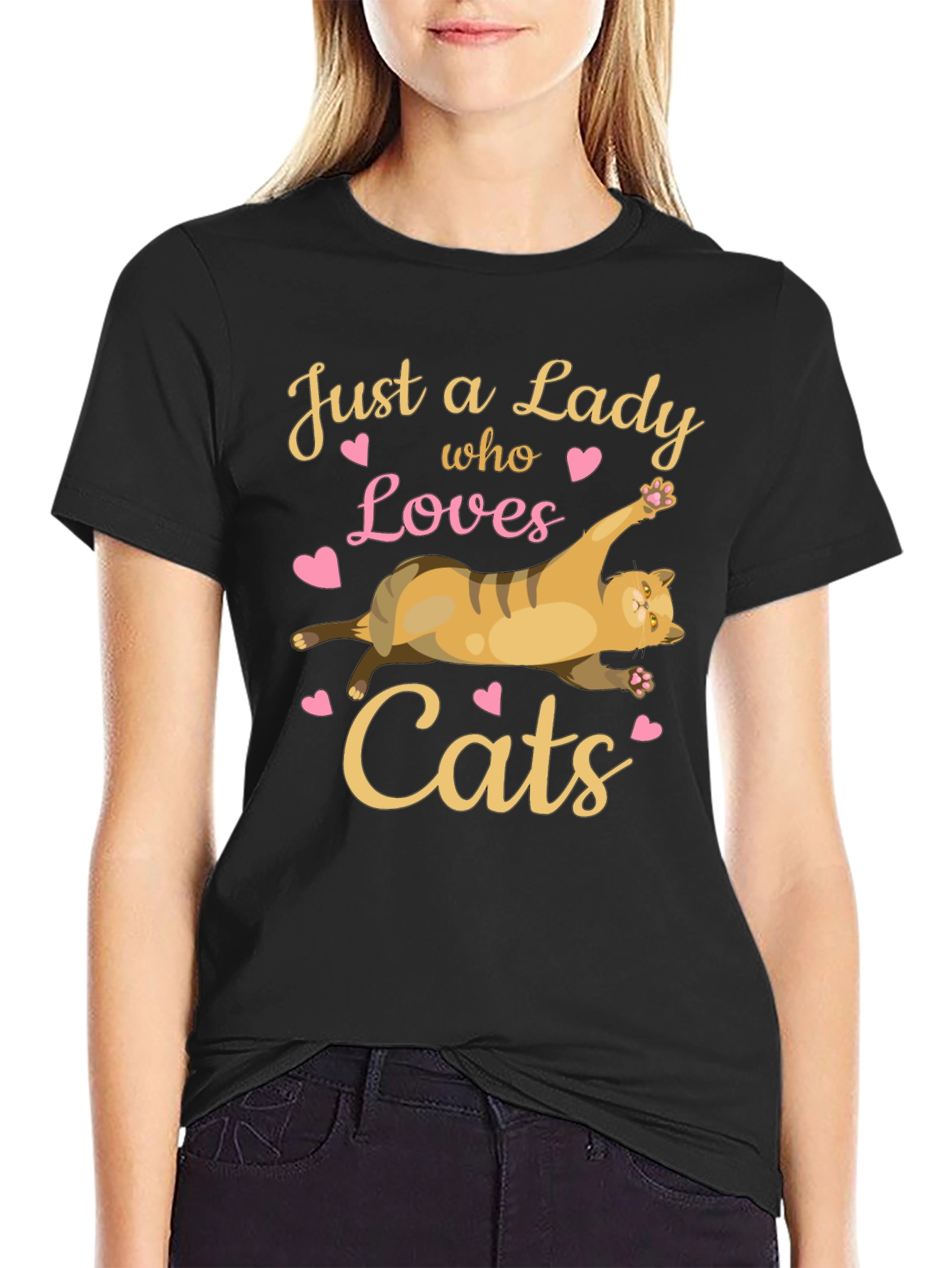 Just a Lady Who Loves Cats T-Shirt