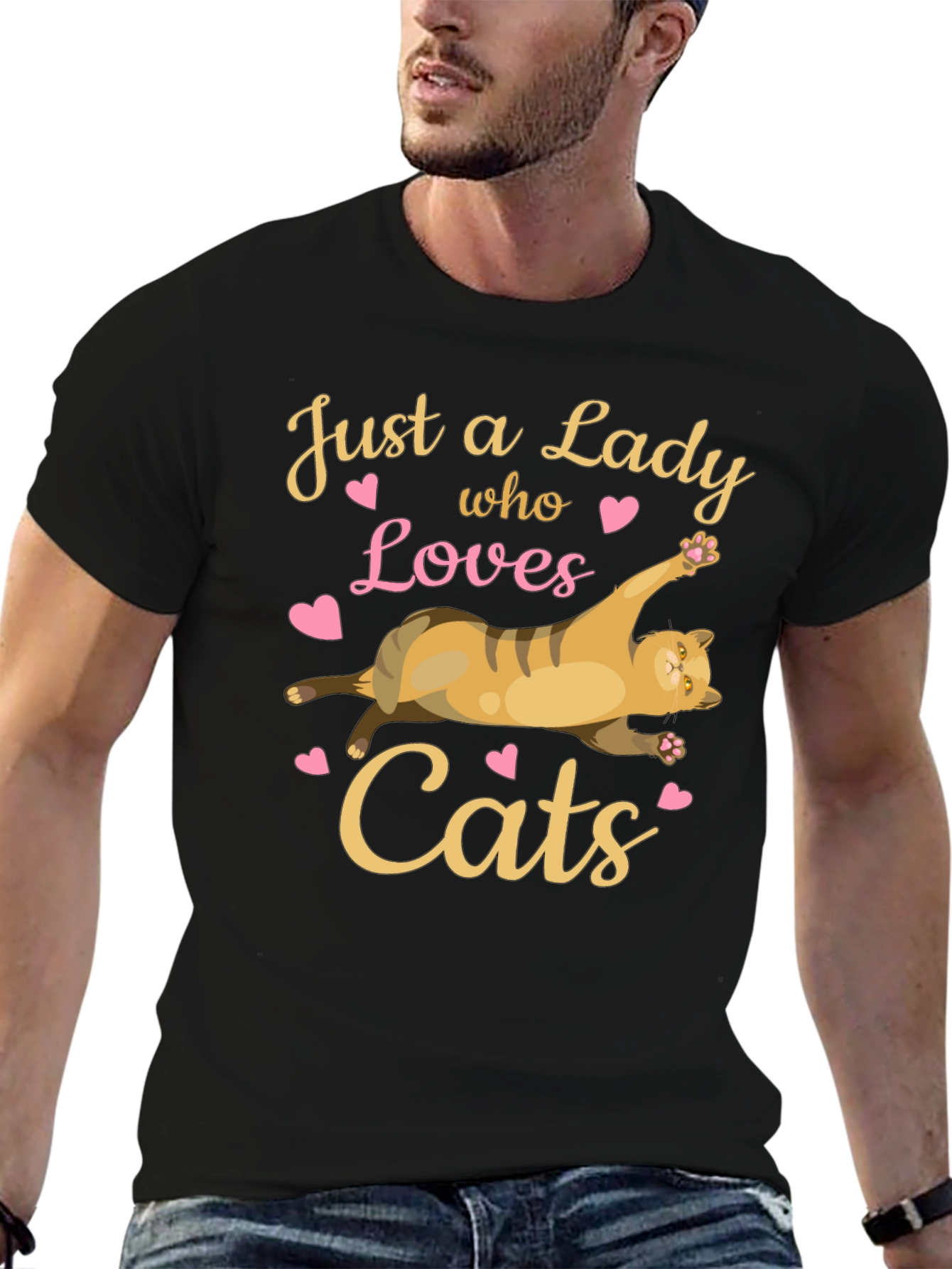 Just a Lady Who Loves Cats T-Shirt