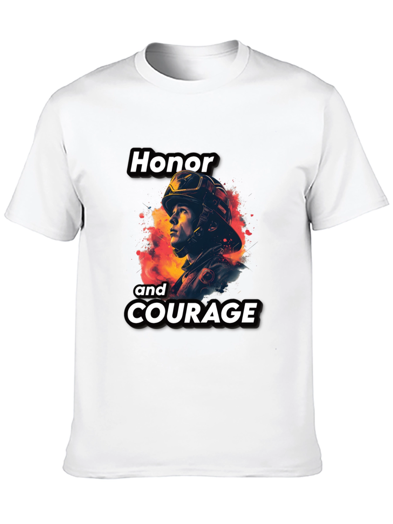 Honor and Courage Firefighter T-Shirt