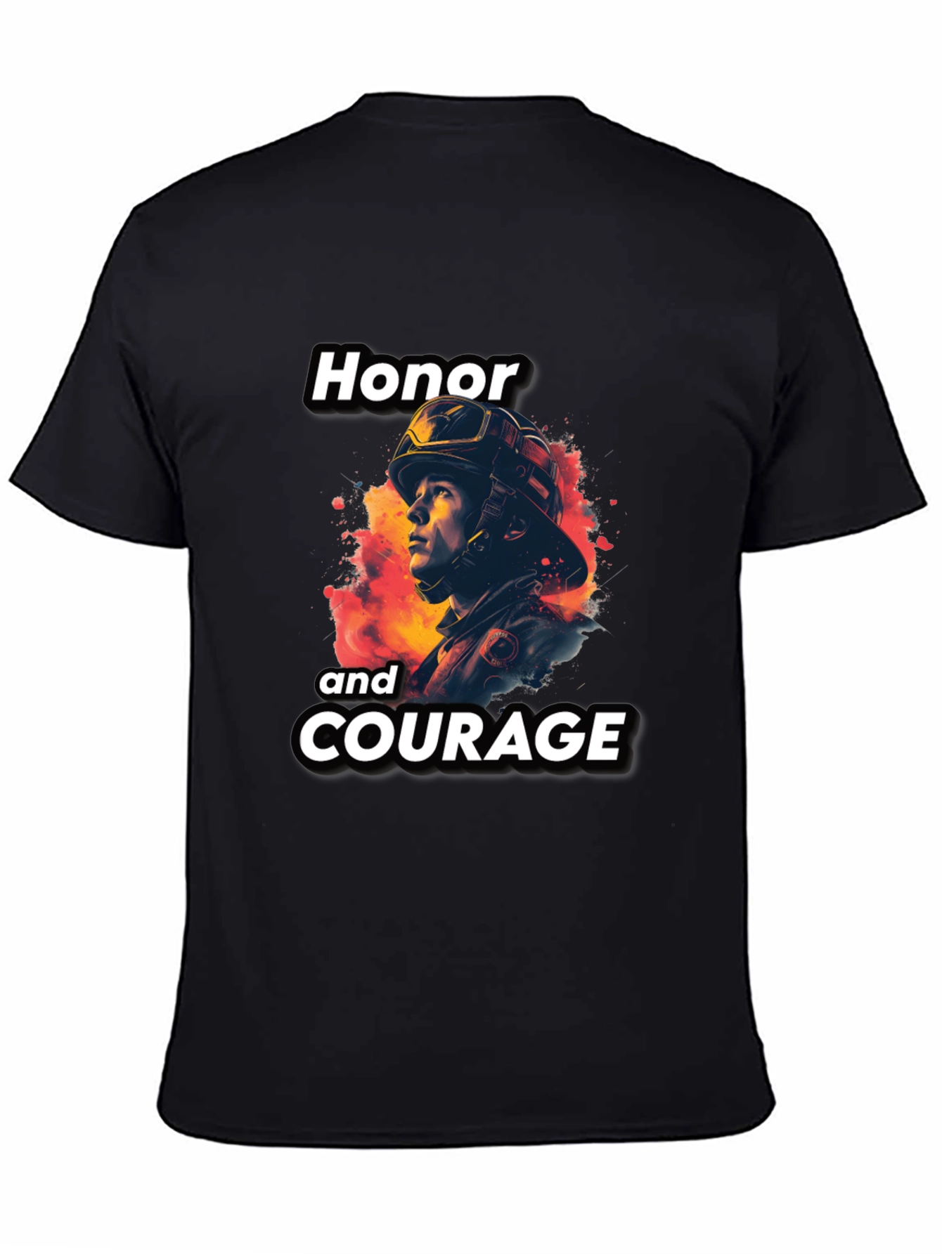 Honor and Courage Firefighter T-Shirt