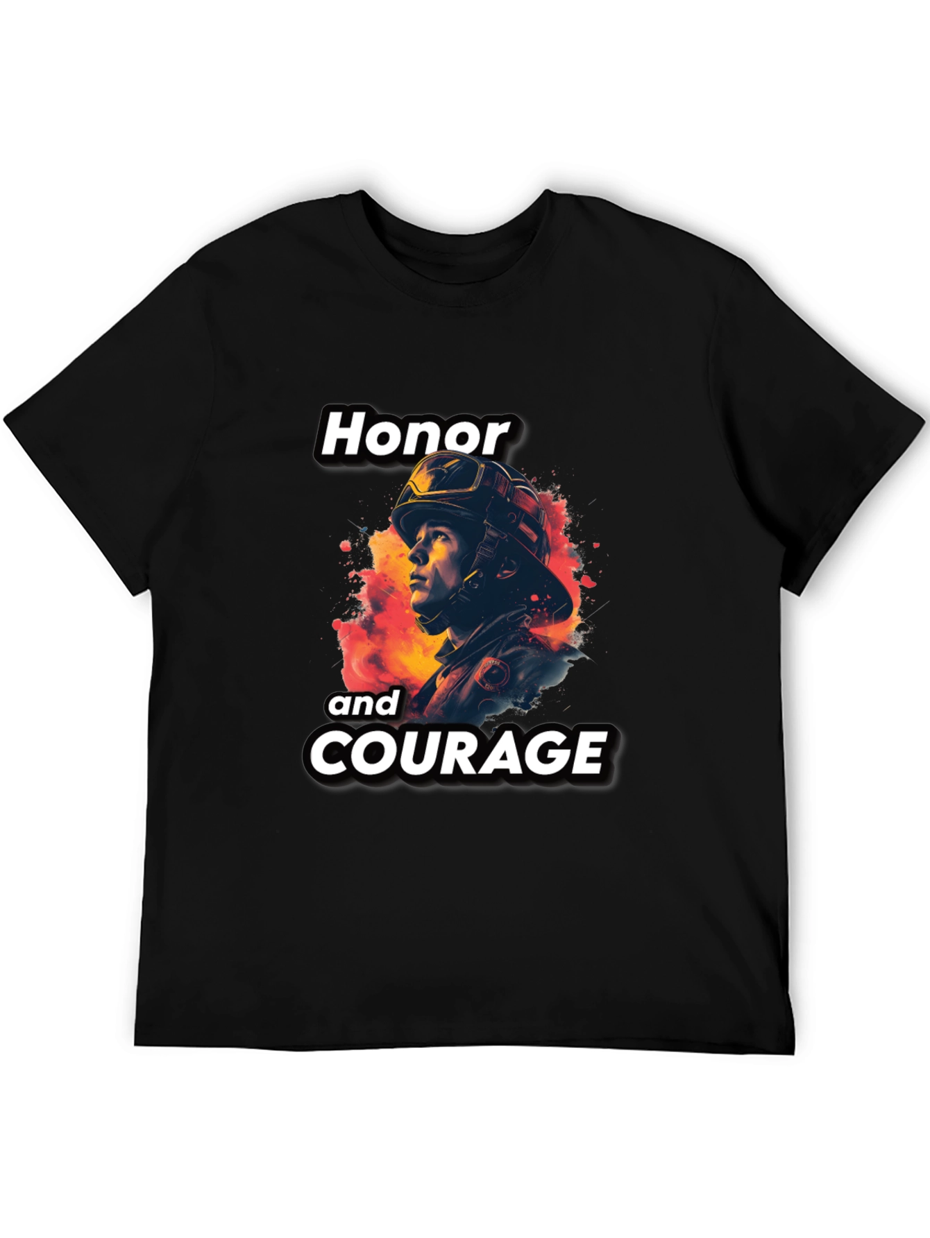 Honor and Courage Firefighter T-Shirt
