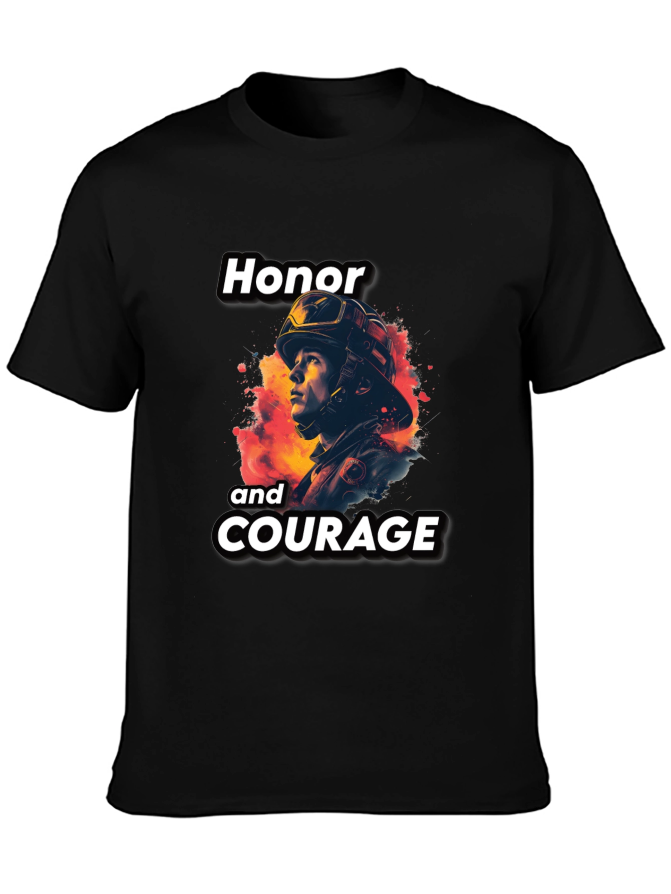 Honor and Courage Firefighter T-Shirt