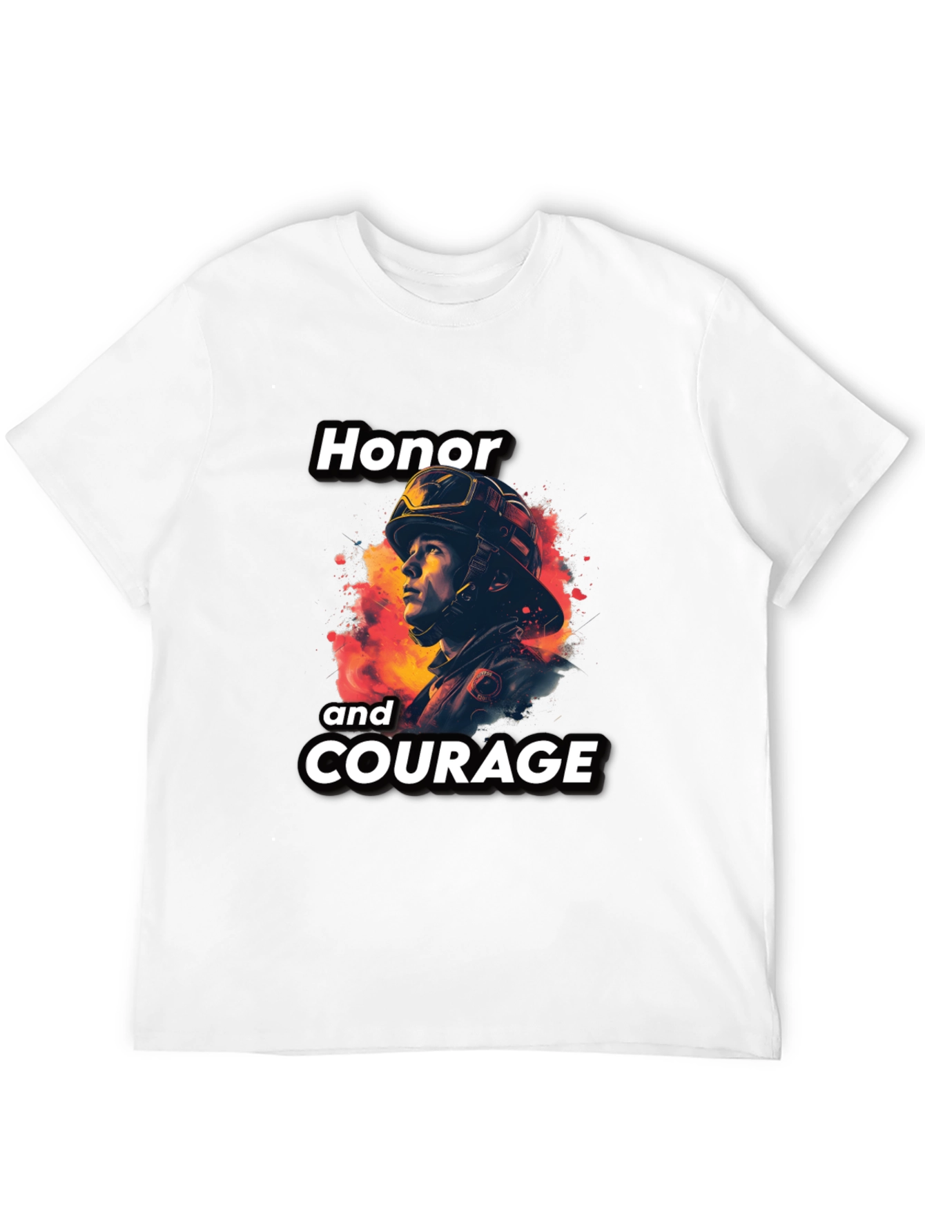 Honor and Courage Firefighter T-Shirt