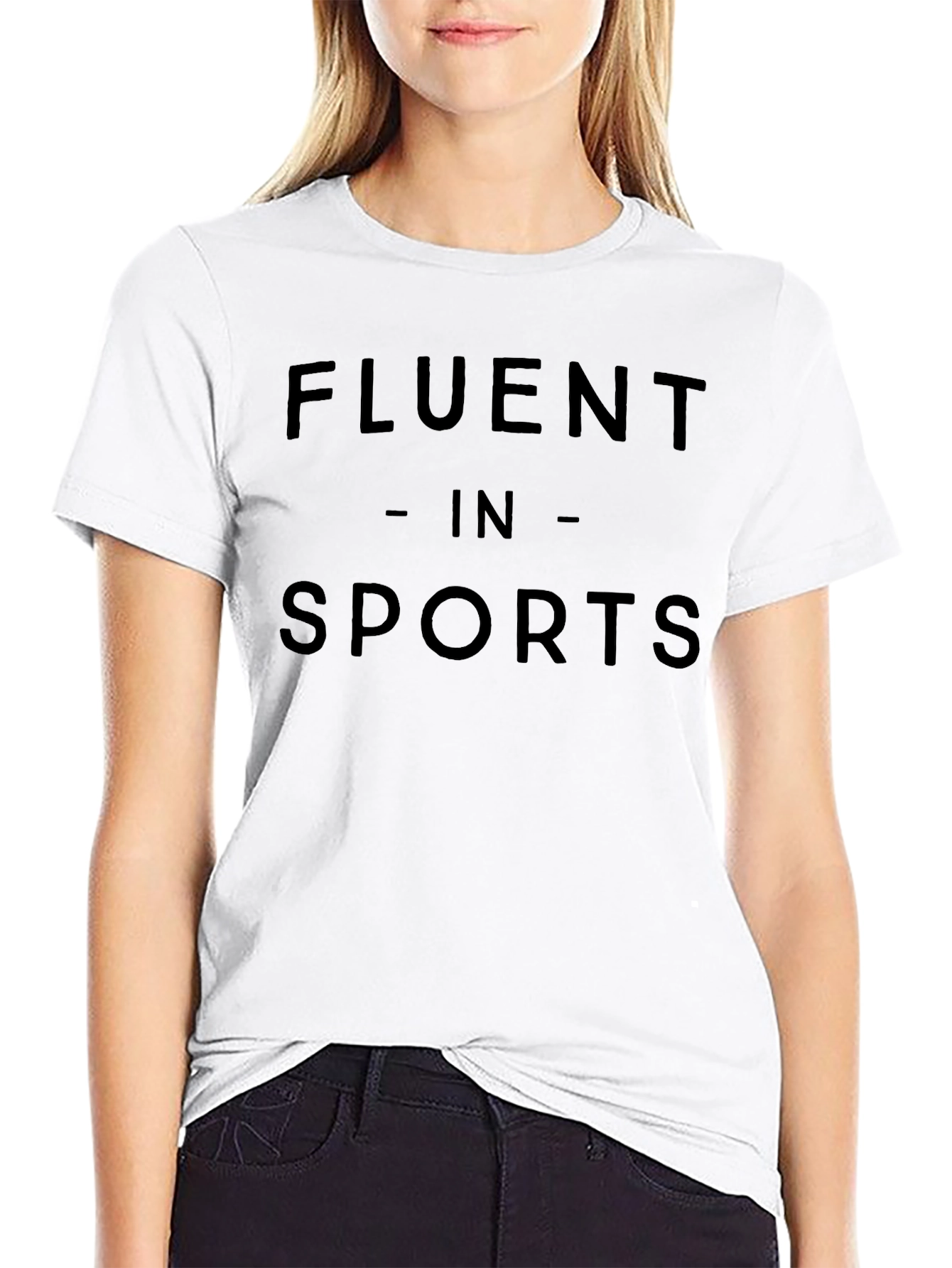 Fluent in Sports Graphic Tee - Black