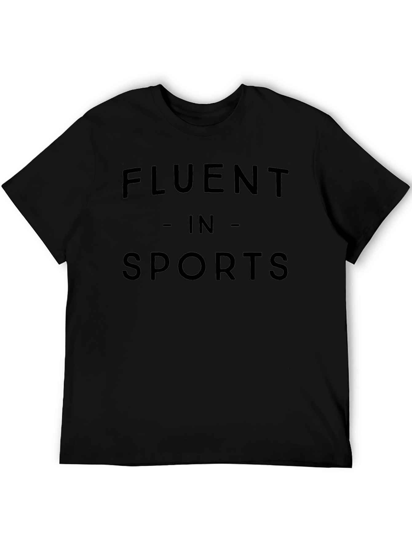 Fluent in Sports Graphic Tee - Black