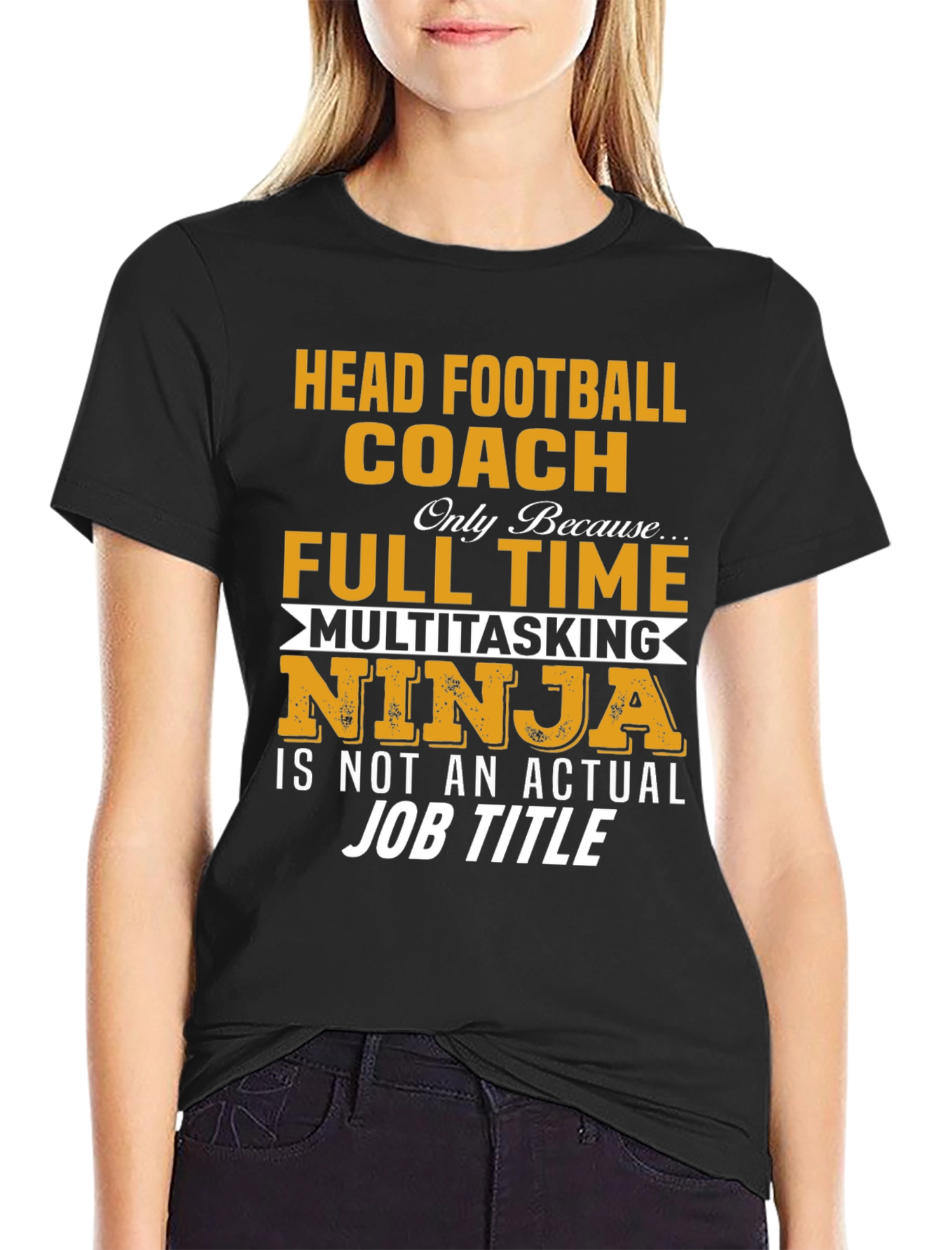 Head Football Coach Multitasking Ninja T-Shirt