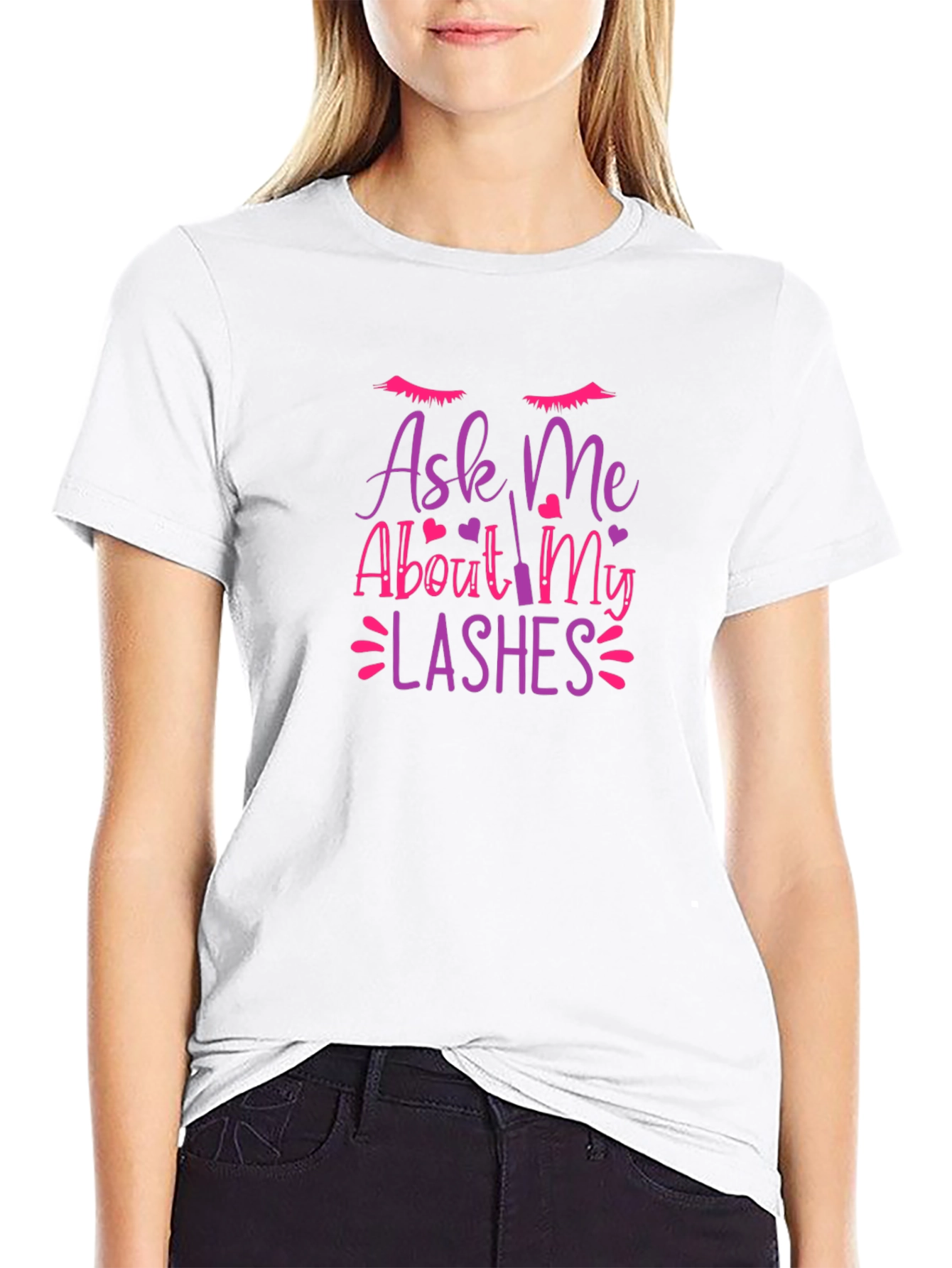 Ask Me About My Lashes Graphic T-Shirt