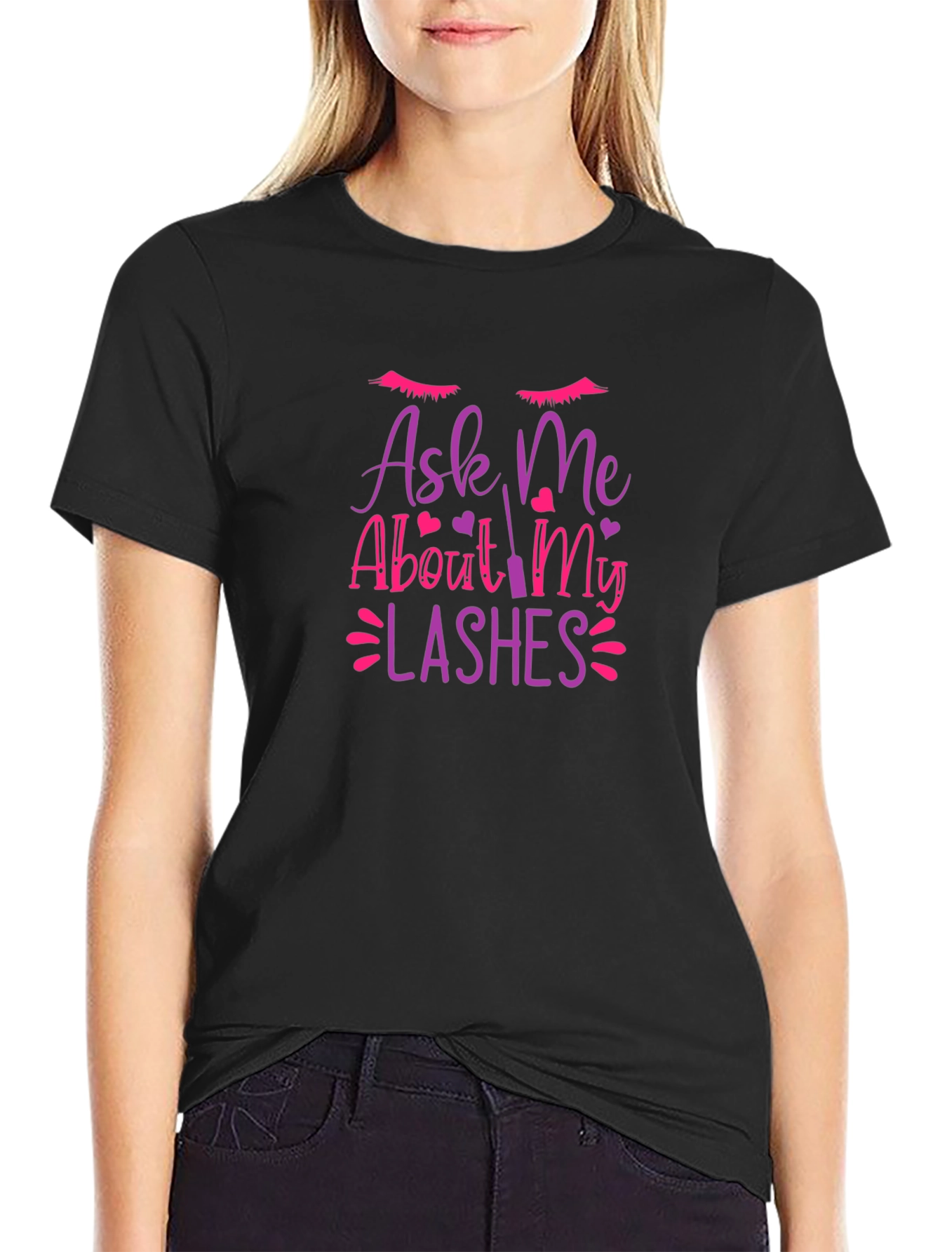 Ask Me About My Lashes Graphic T-Shirt