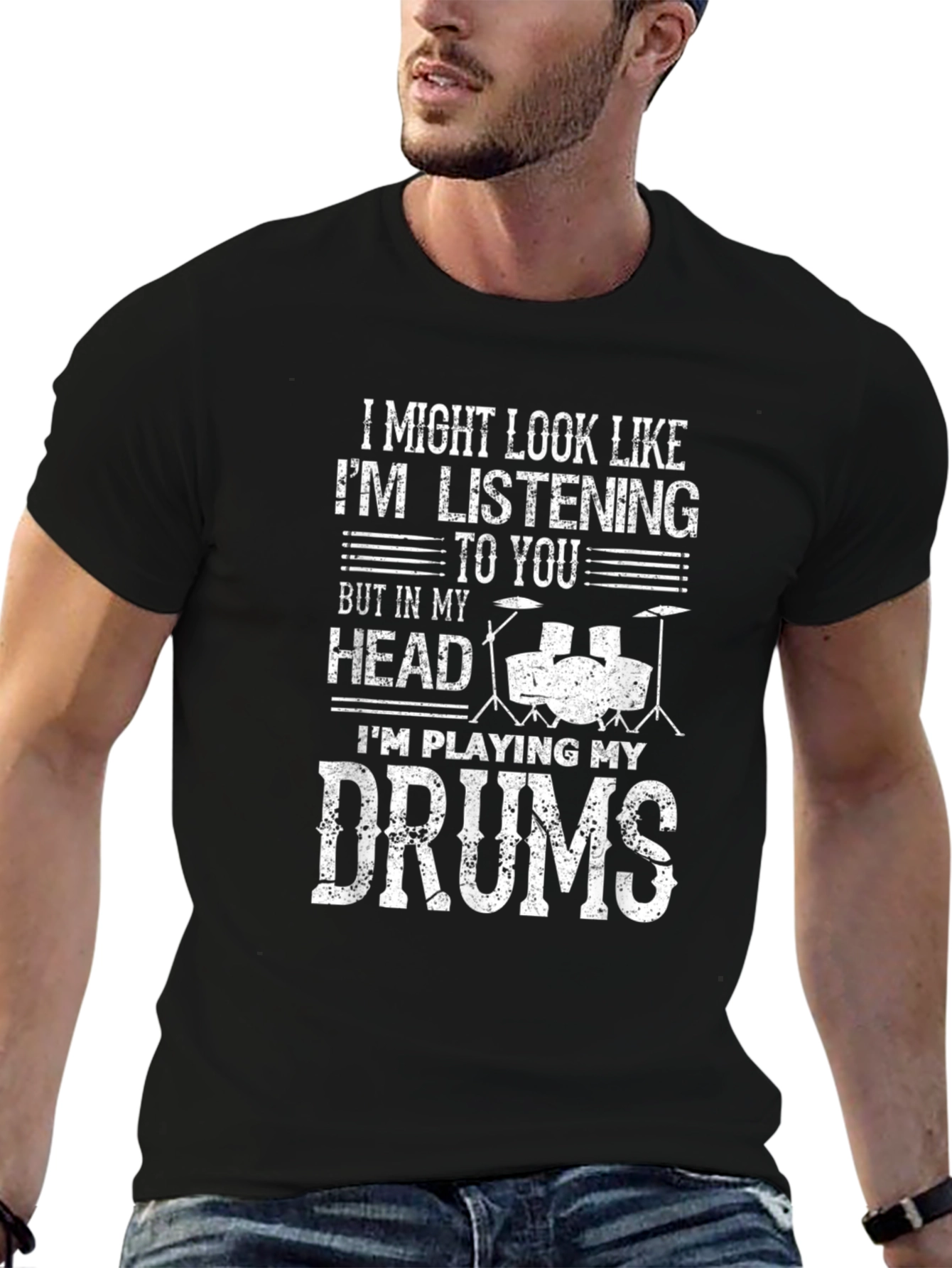 Drummer T-Shirt - Im Playing My Drums