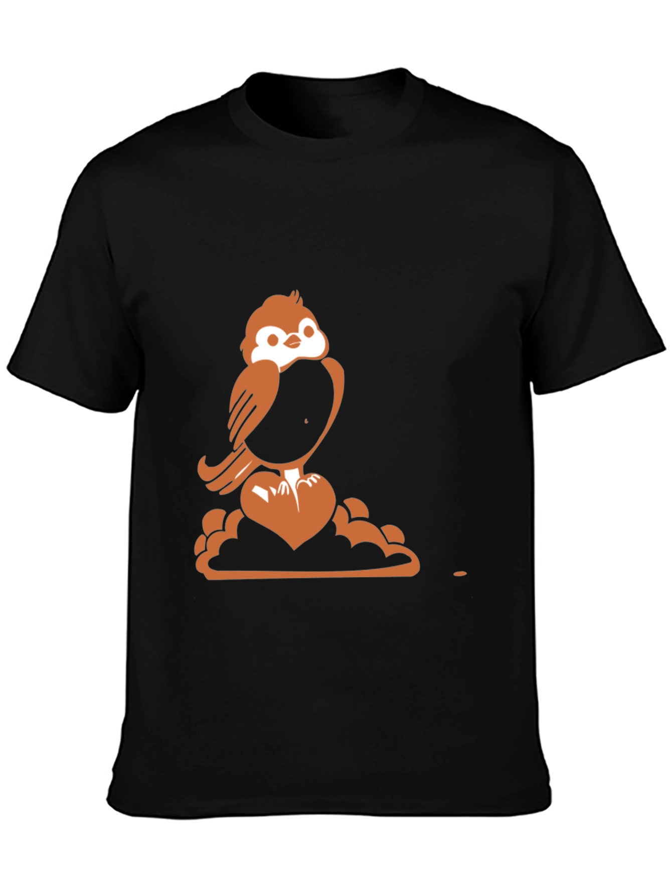 Sparrow Heart Graphic Tee - Stylish Comfort