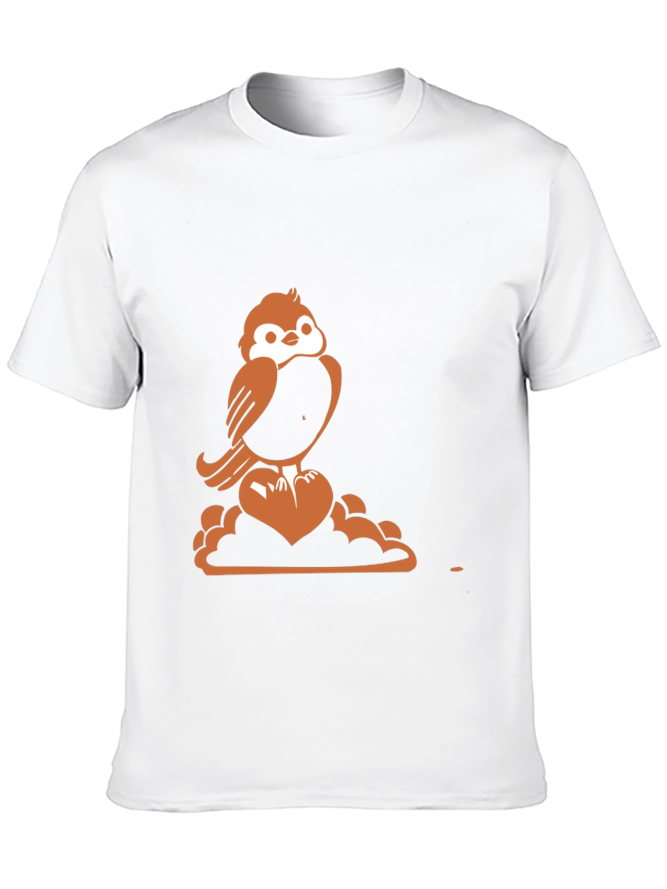 Sparrow Heart Graphic Tee - Stylish Comfort