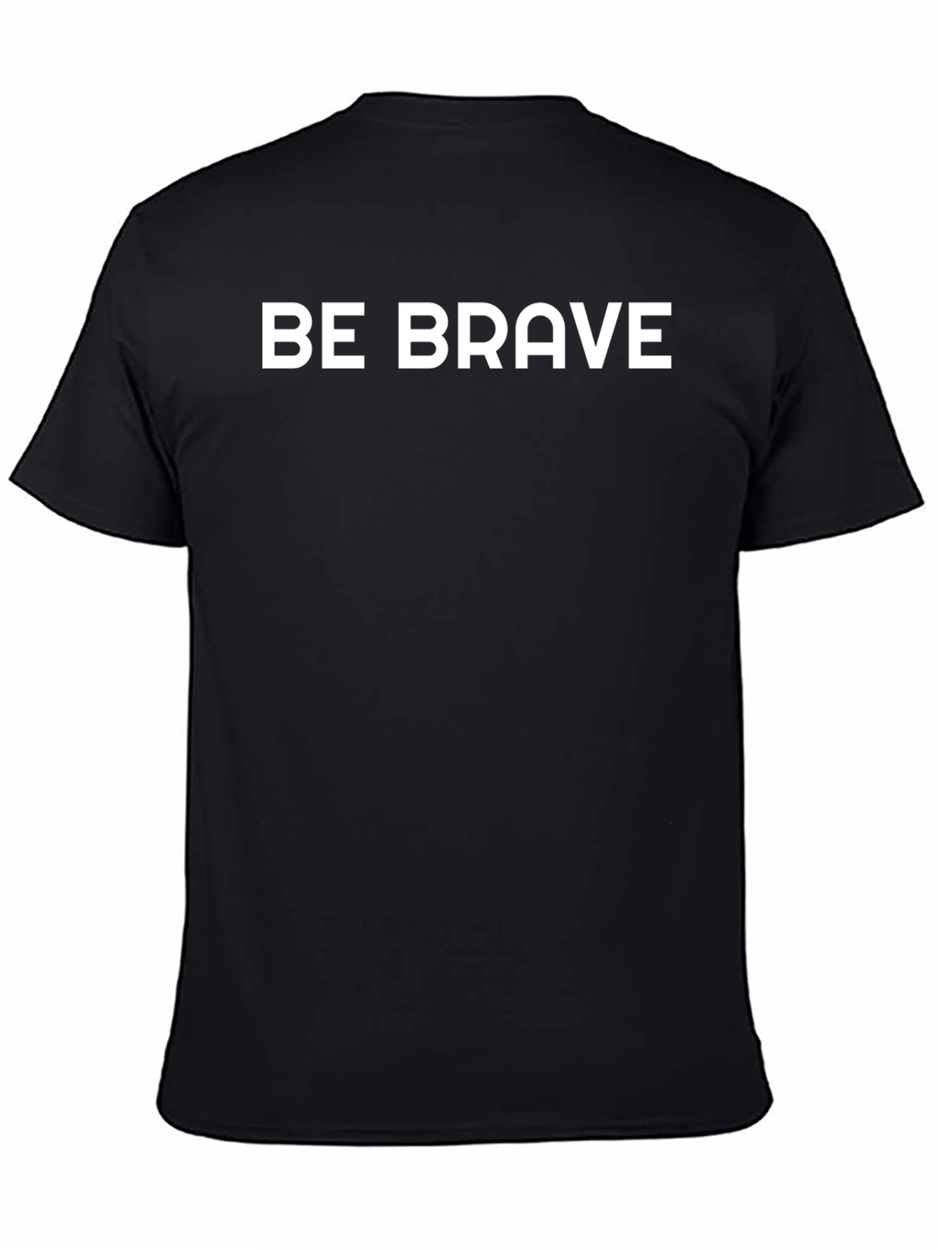 Be Brave Graphic Tee - Mens Black Cotton T-Shirt