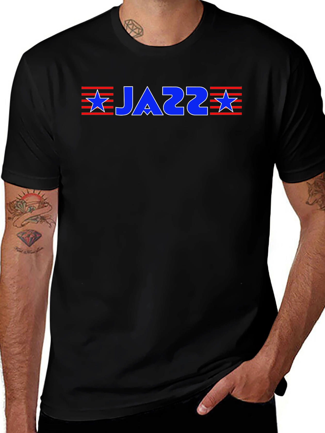 JAZZ Graphic T-Shirt - Patriotic Design