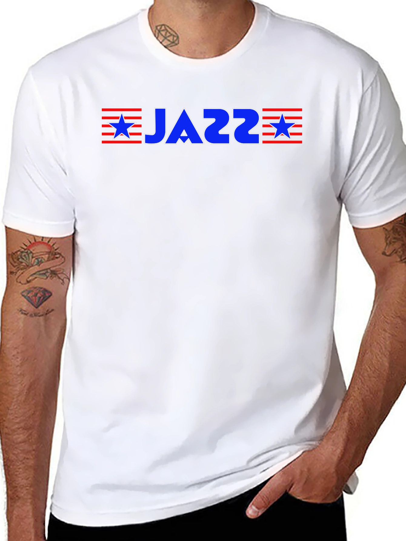 JAZZ Graphic T-Shirt - Patriotic Design