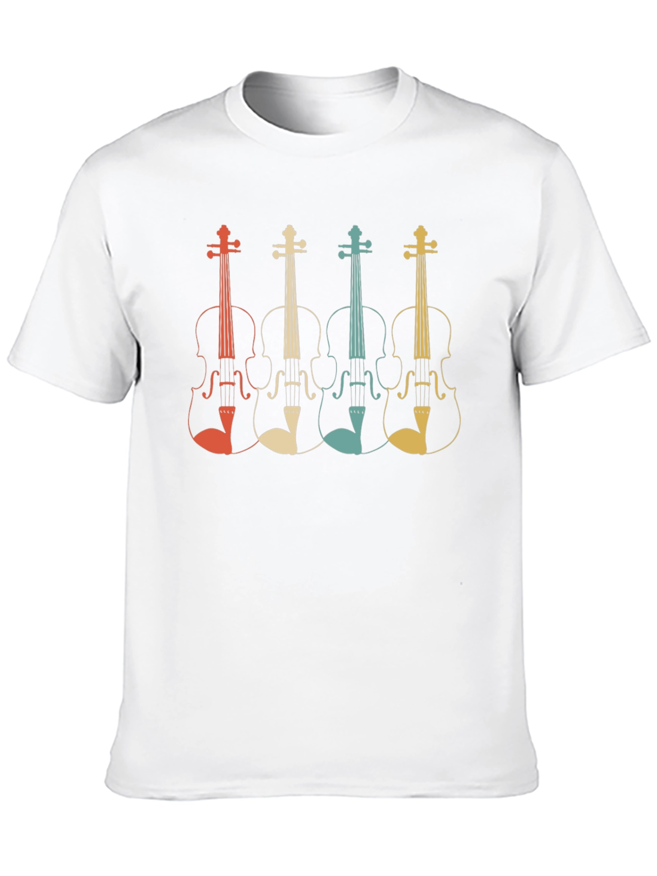 Retro Violin T-Shirt - Music Lover Tee