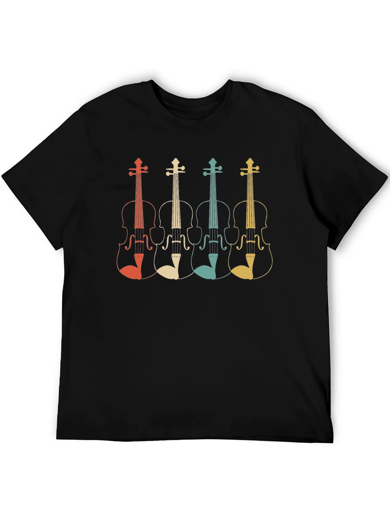 Retro Violin T-Shirt - Music Lover Tee