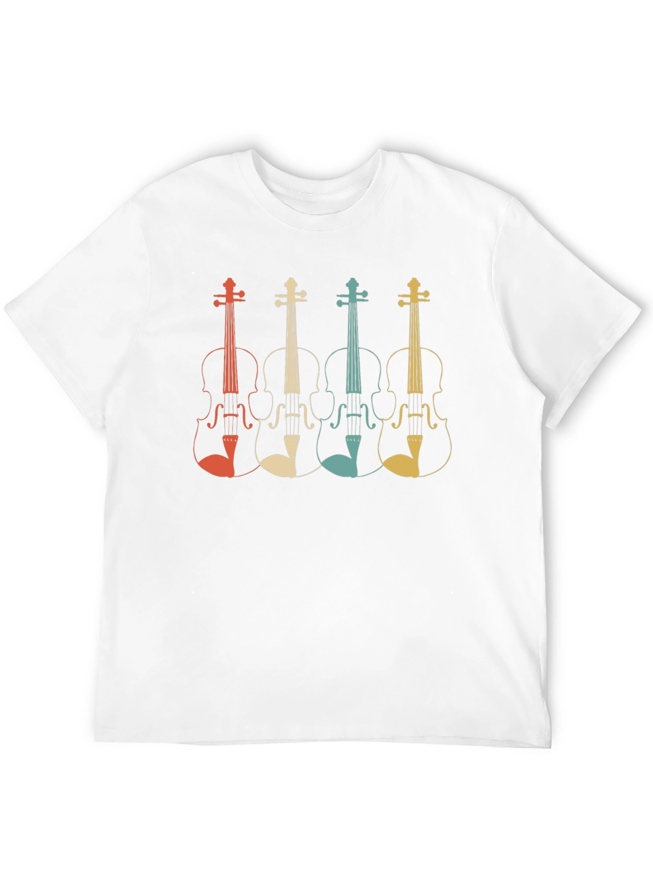 Retro Violin T-Shirt - Music Lover Tee