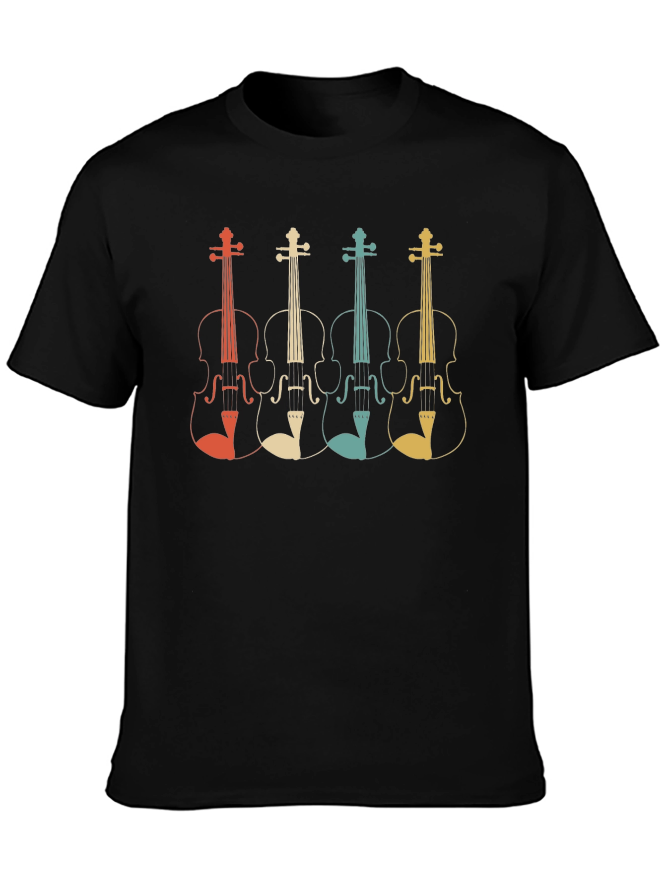 Retro Violin T-Shirt - Music Lover Tee