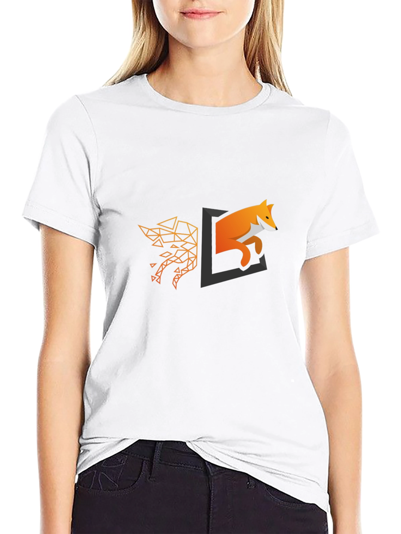 Geometric Fox Portal T-Shirt