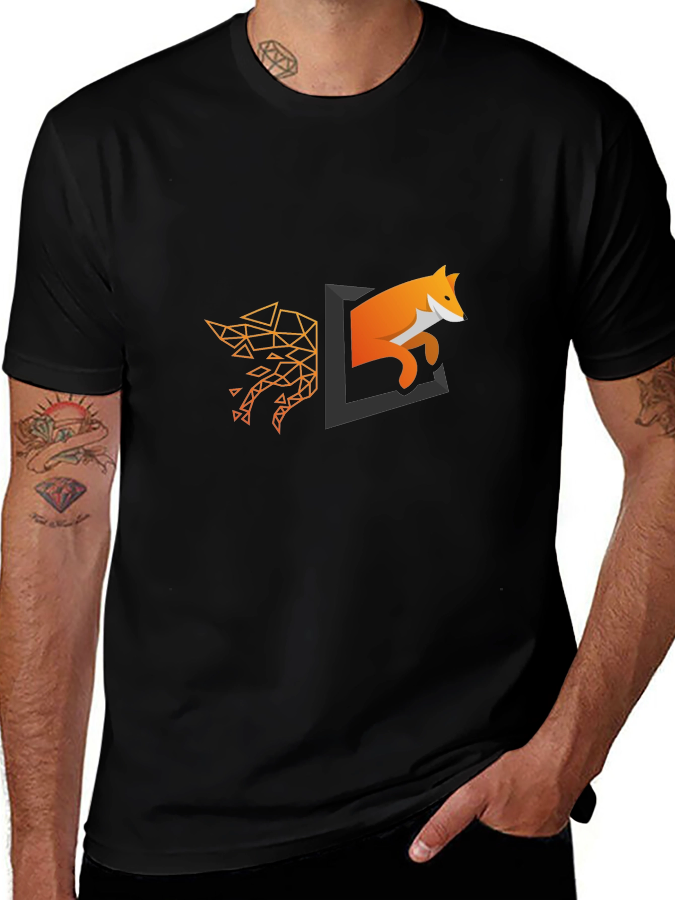 Geometric Fox Portal T-Shirt