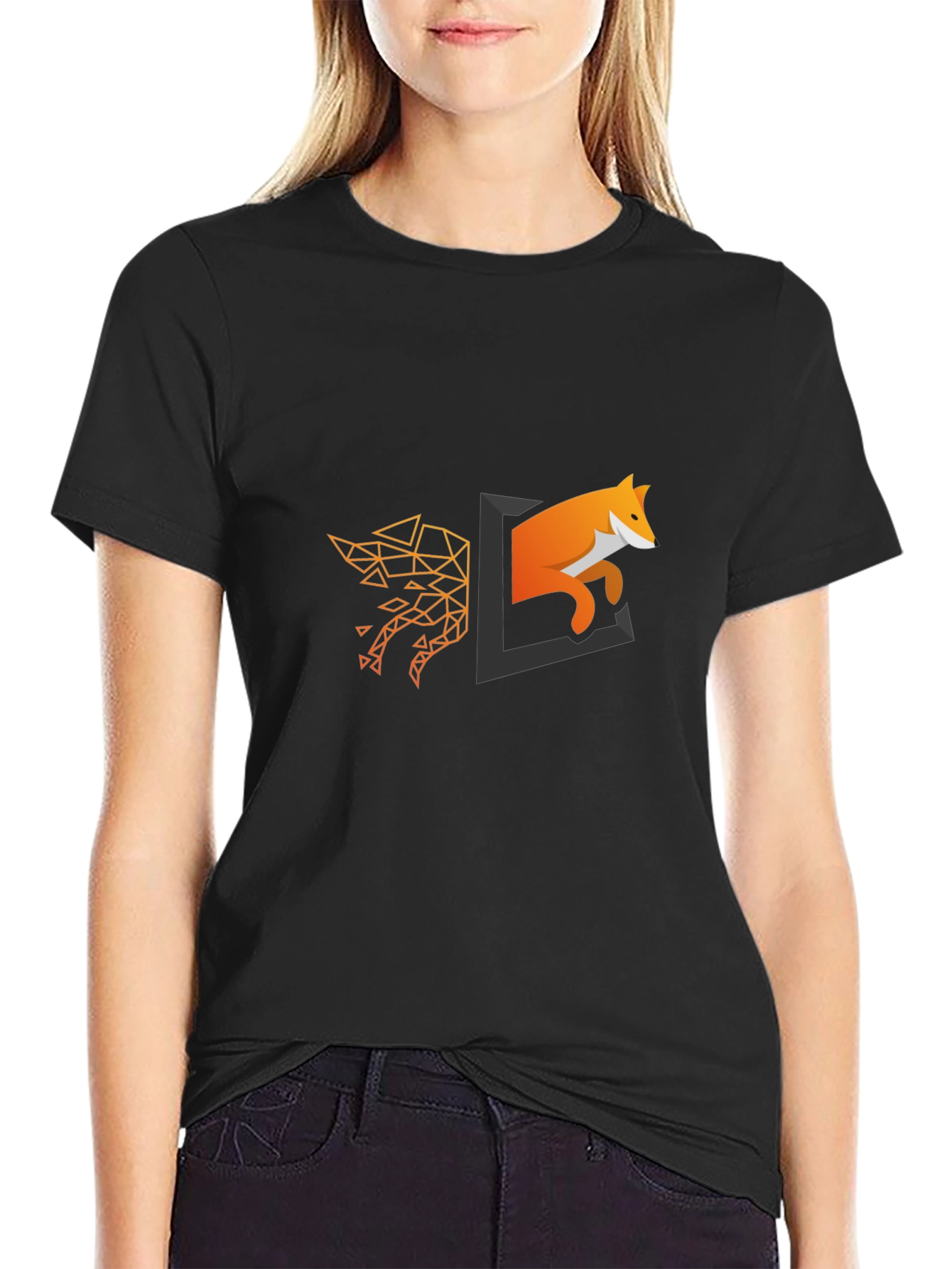 Geometric Fox Portal T-Shirt