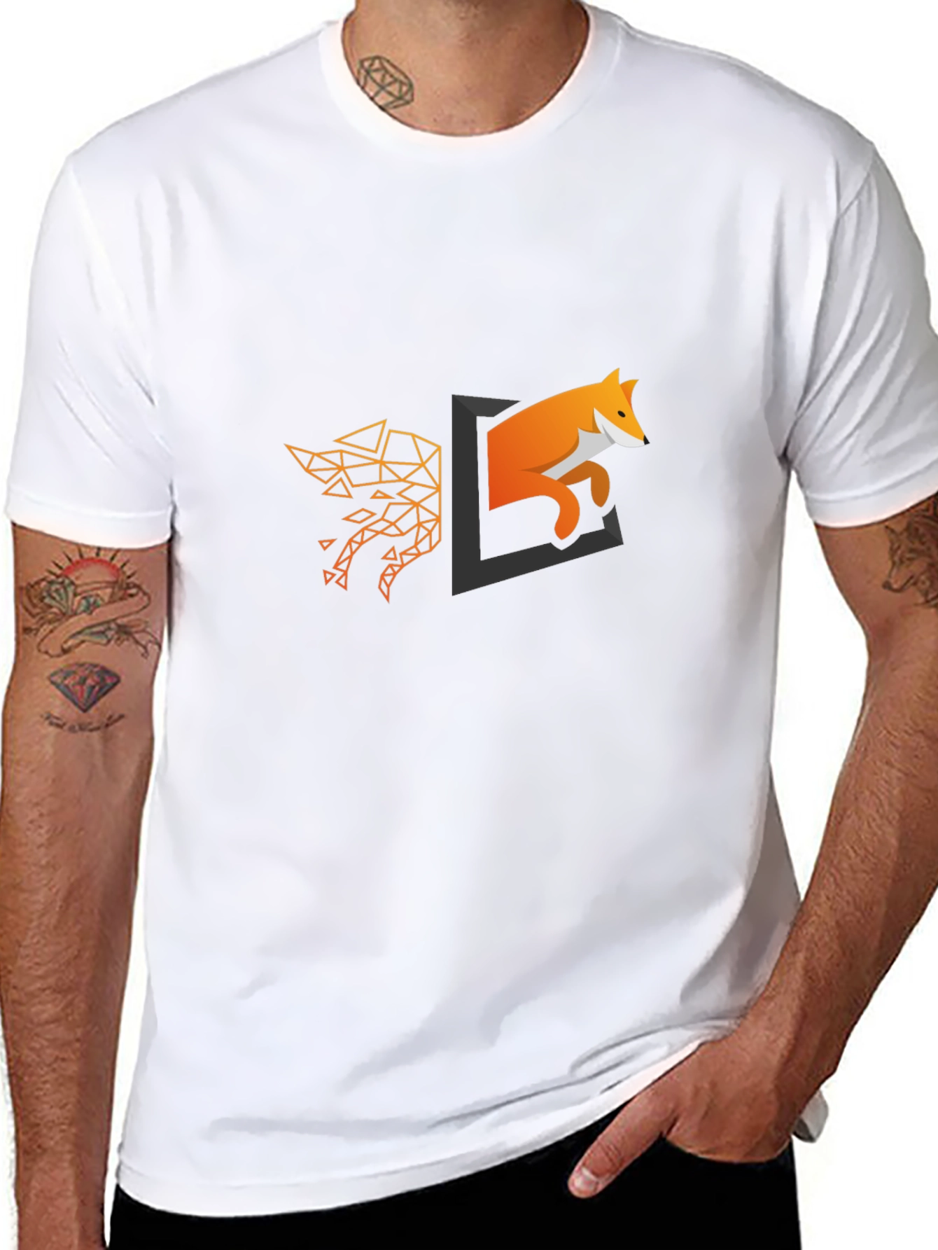 Geometric Fox Portal T-Shirt