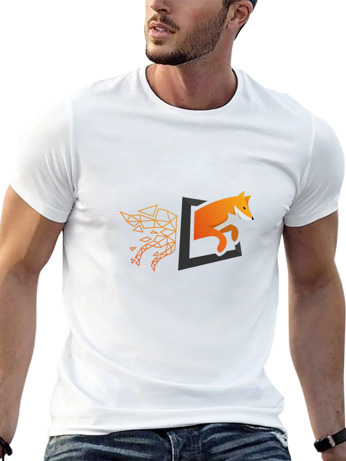 Geometric Fox Portal T-Shirt