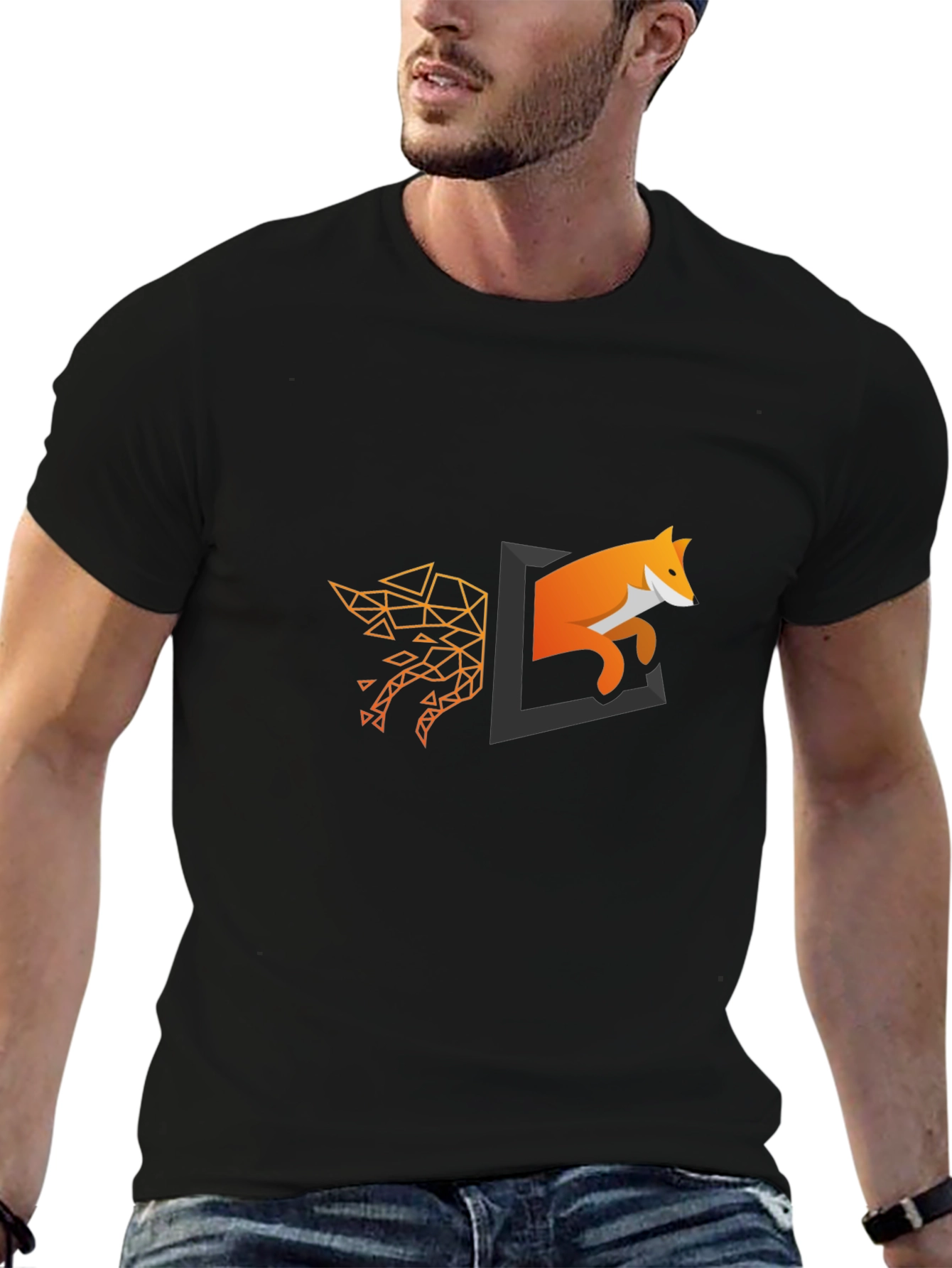 Geometric Fox Portal T-Shirt