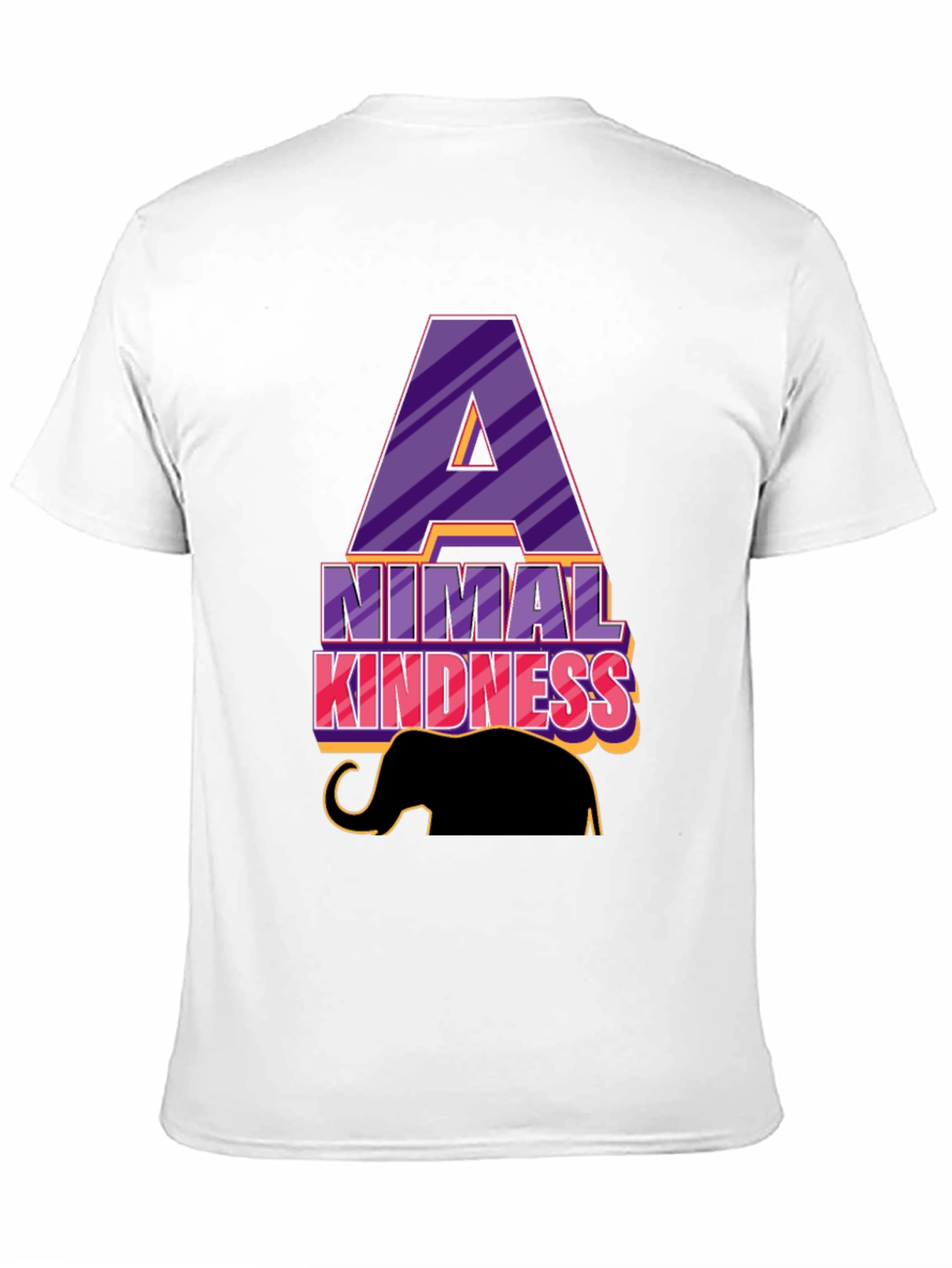 Animal Kindness Black T-Shirt