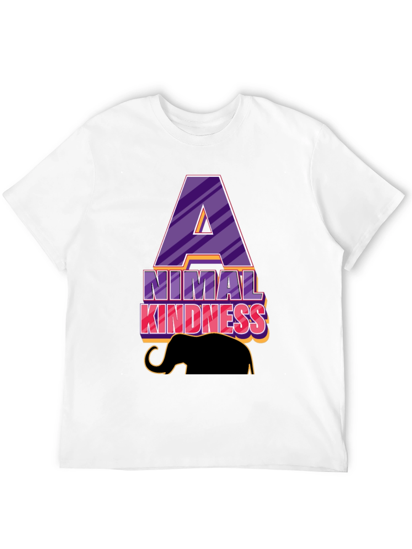 Animal Kindness Black T-Shirt