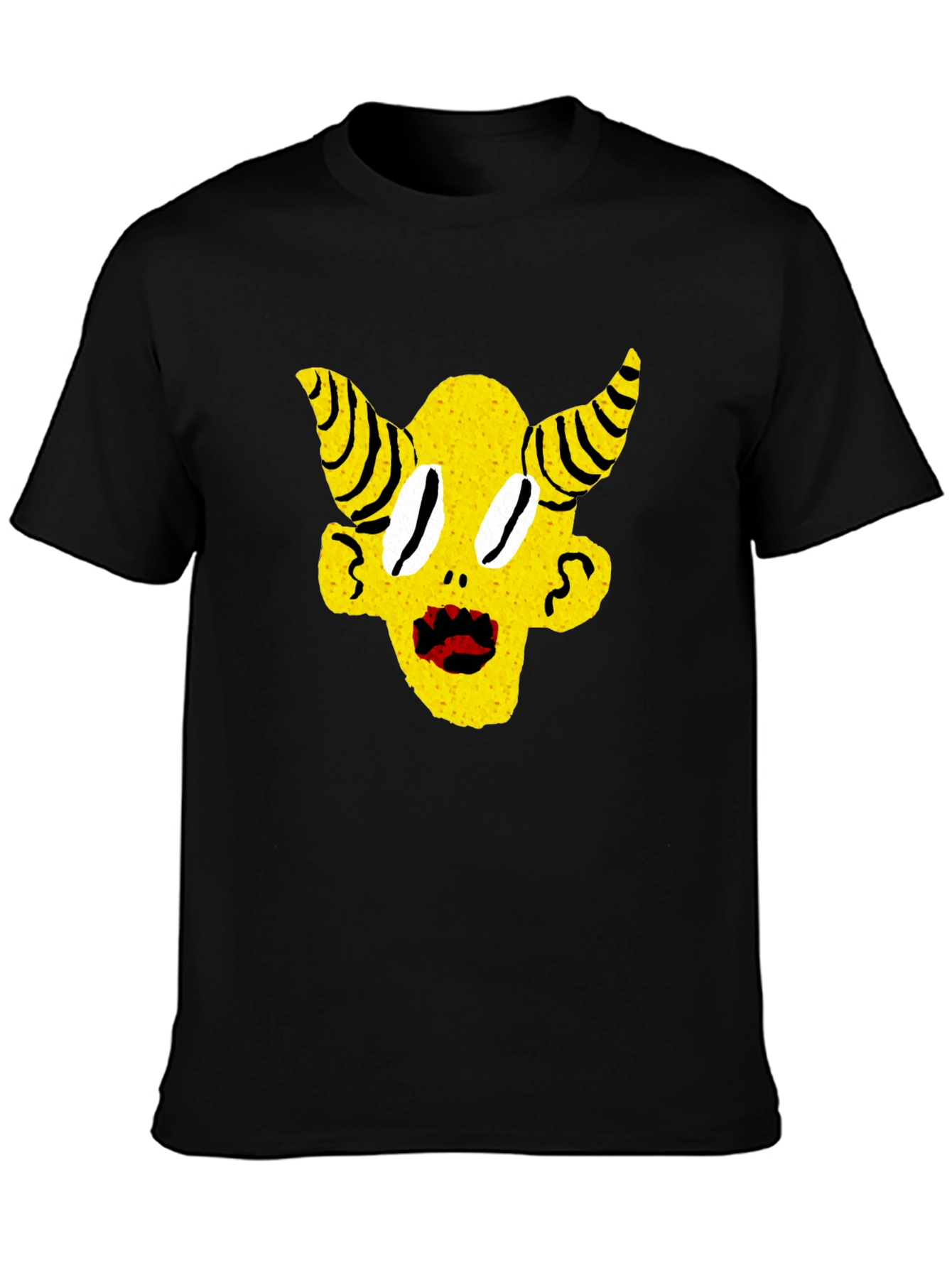 Yellow Devil Horns Graphic Tee