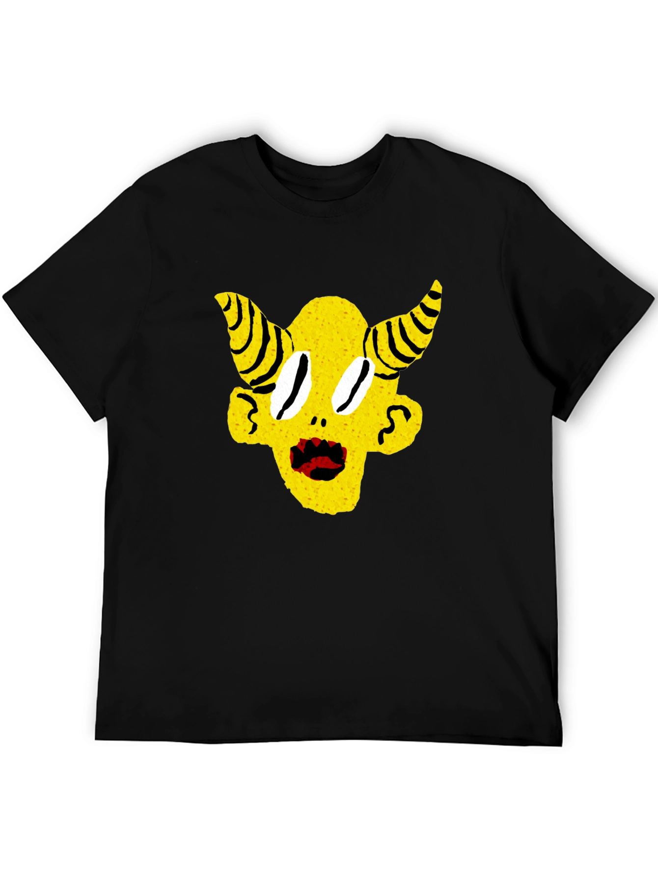 Yellow Devil Horns Graphic Tee