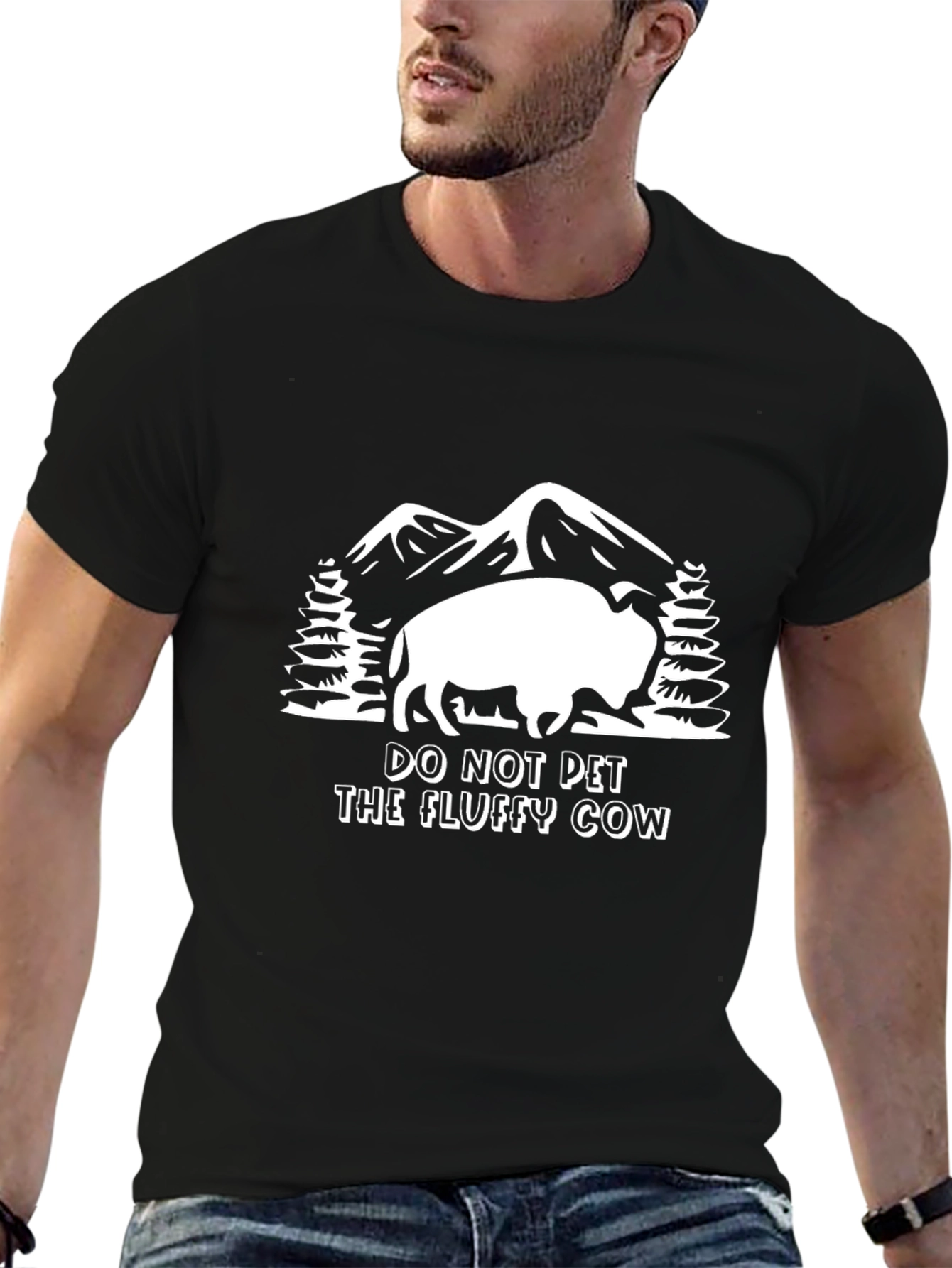 Do Not Pet Fluffy Cow T-Shirt