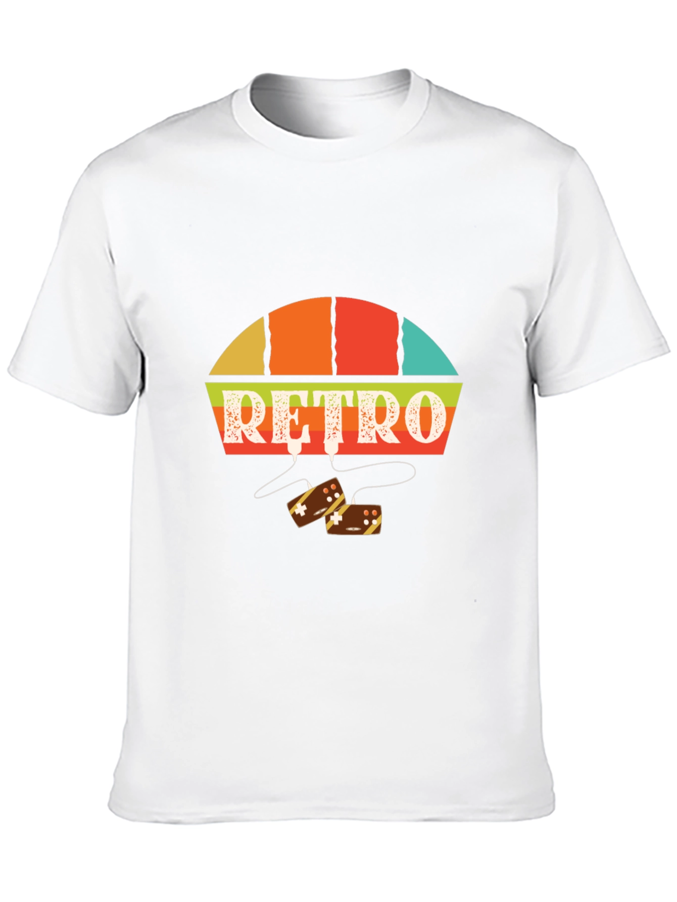 Retro Game On Black Graphic Tee