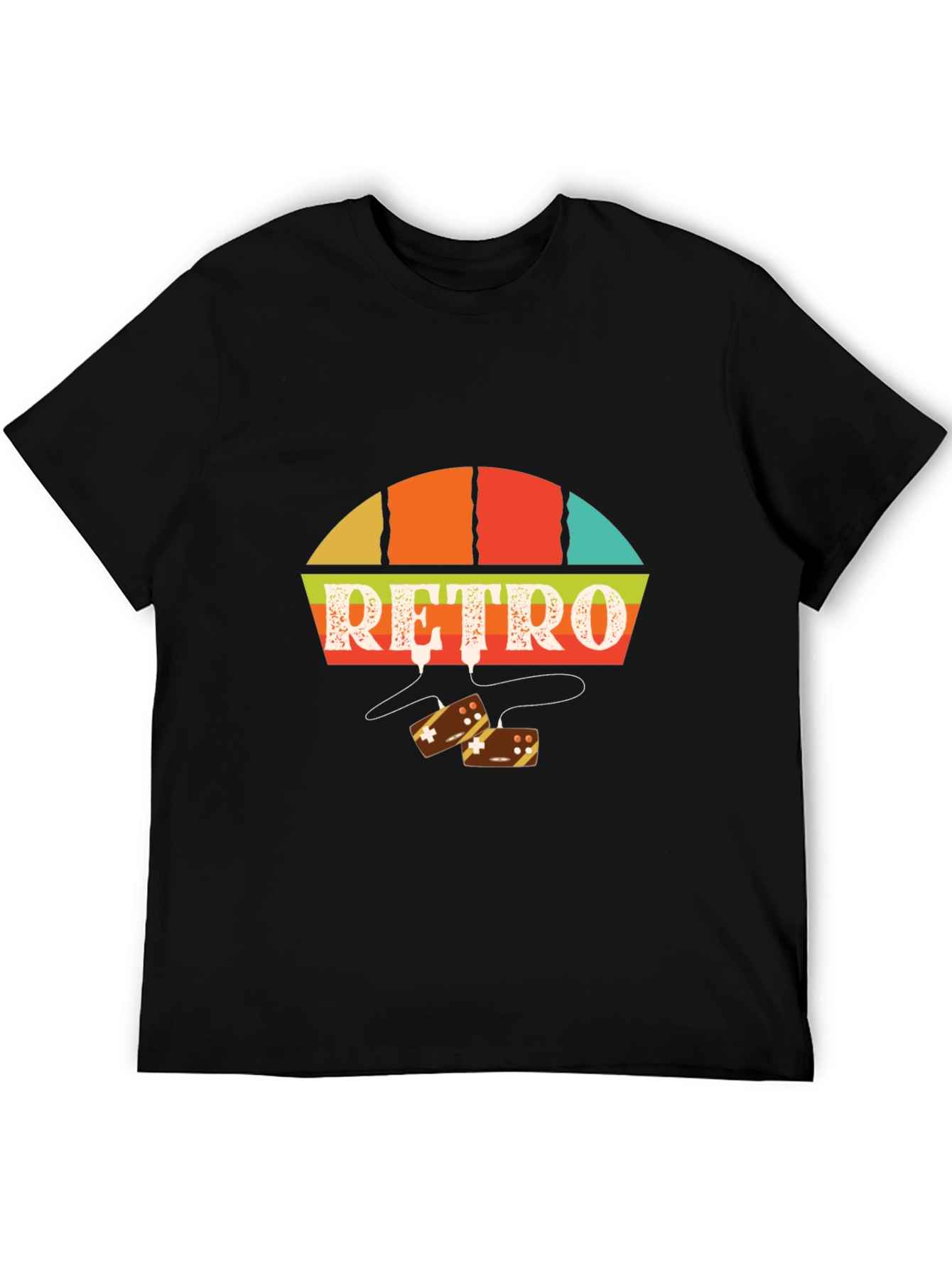 Retro Game On Black Graphic Tee