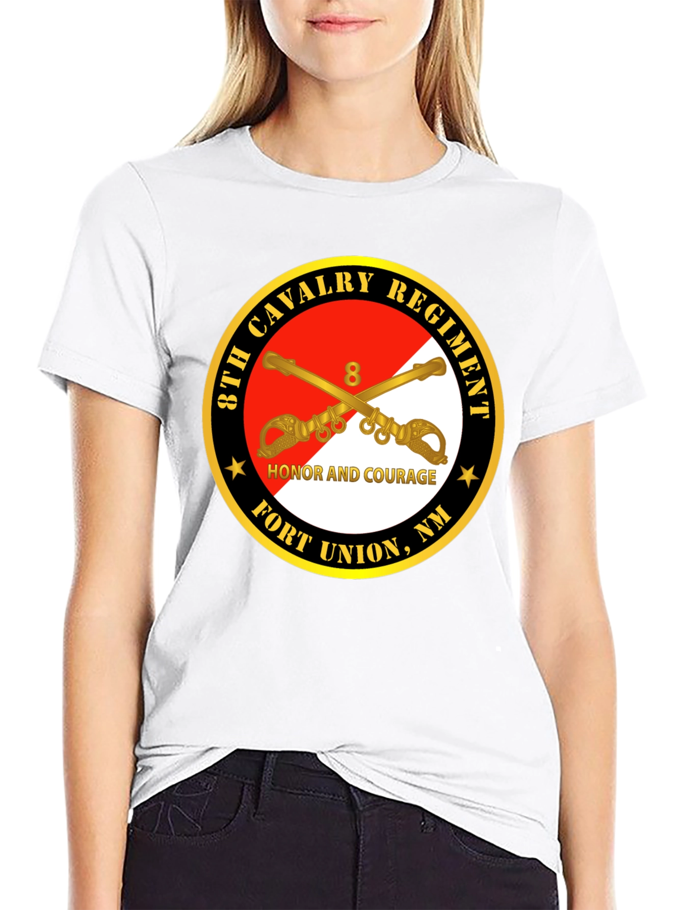 8th Cavalry Regiment Honor Courage T-Shirt