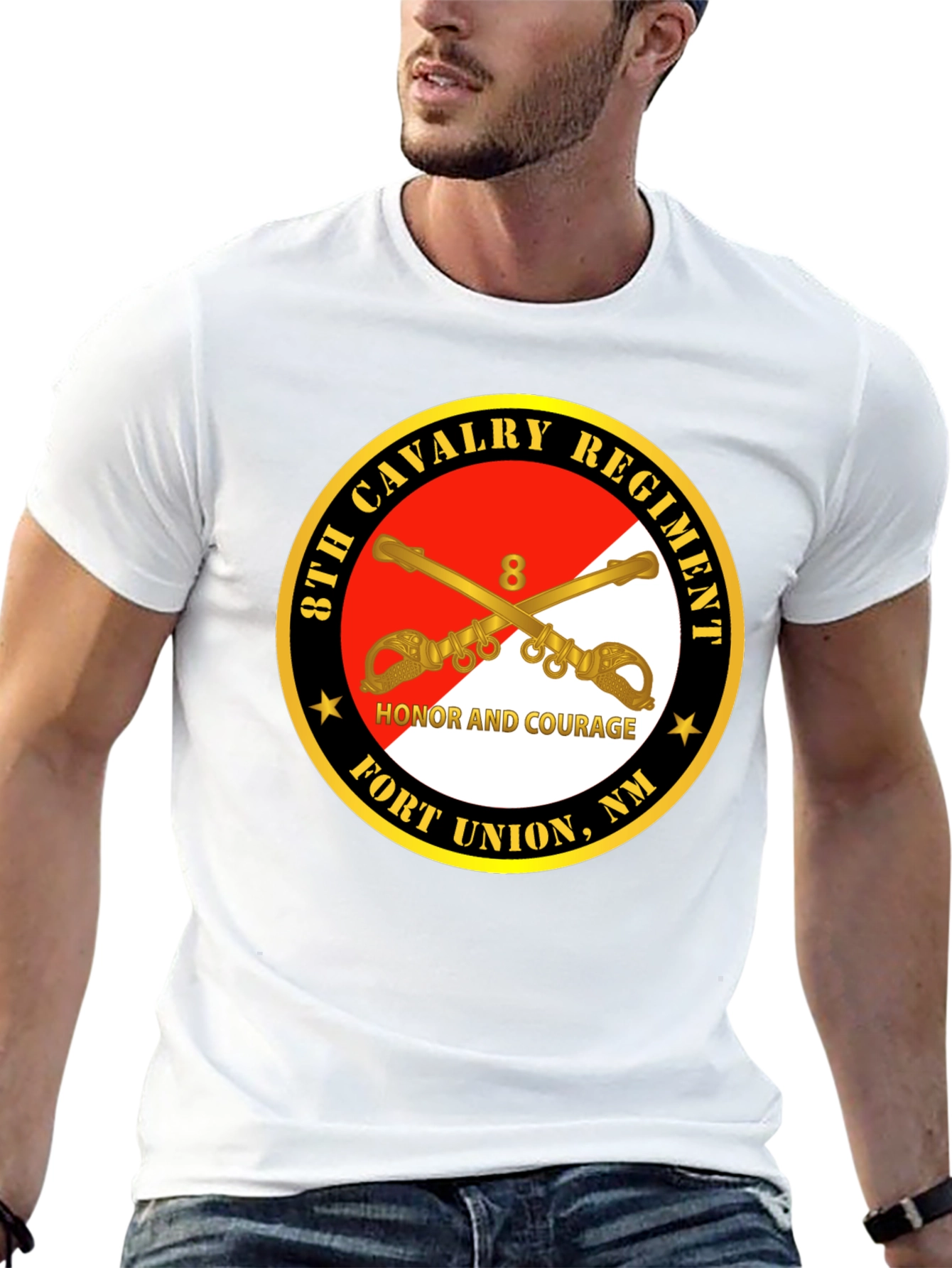 8th Cavalry Regiment Honor Courage T-Shirt