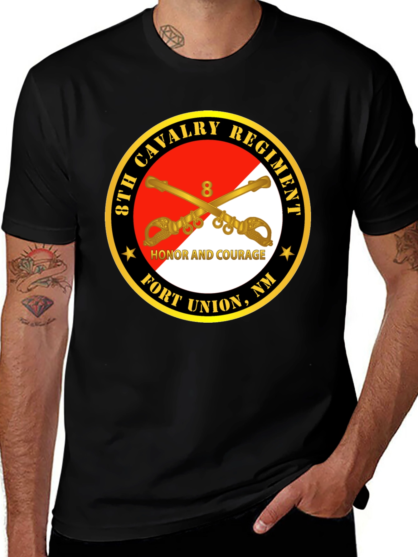 8th Cavalry Regiment Honor Courage T-Shirt