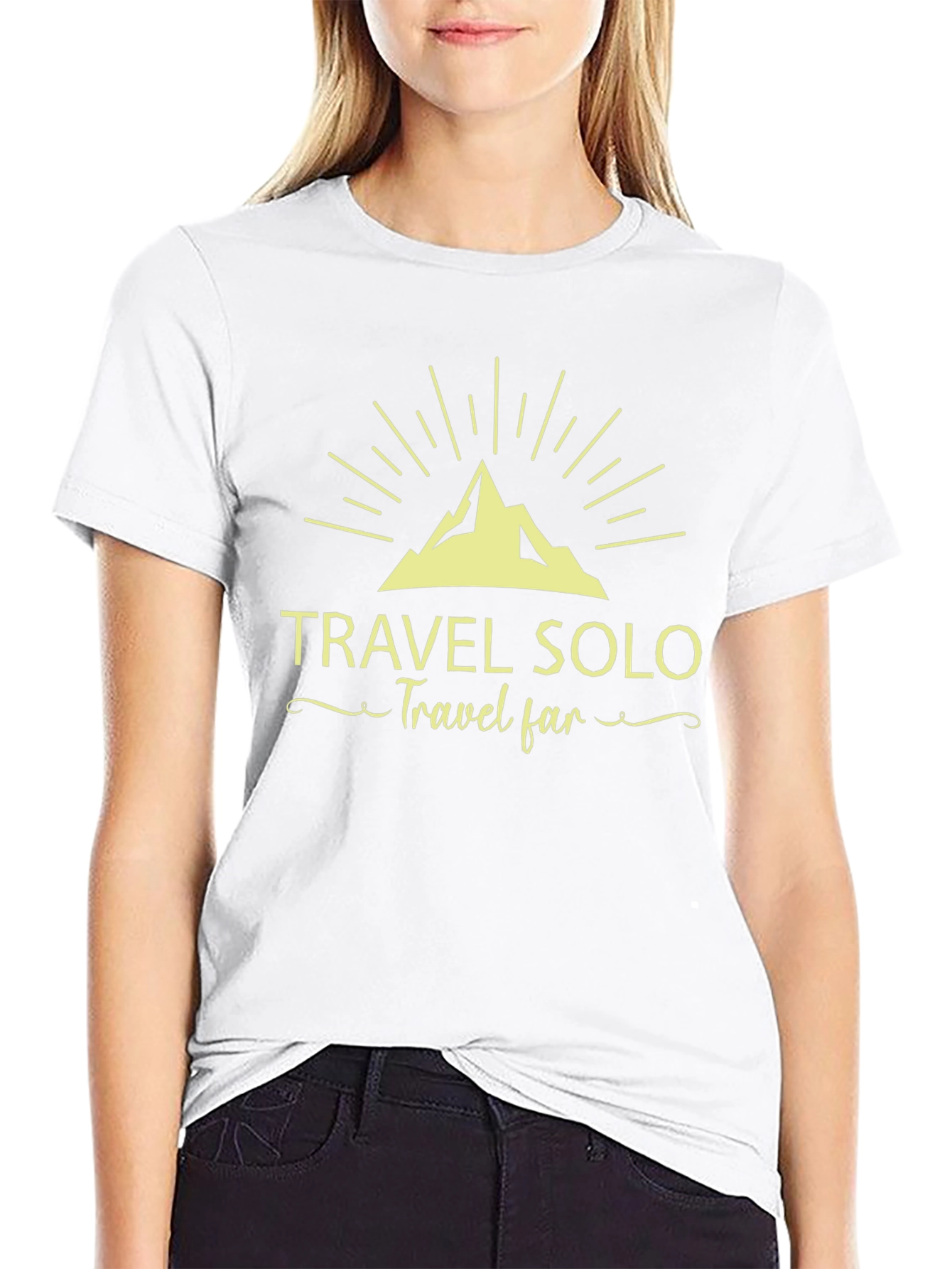 Travel Solo Mountain Graphic T-Shirt