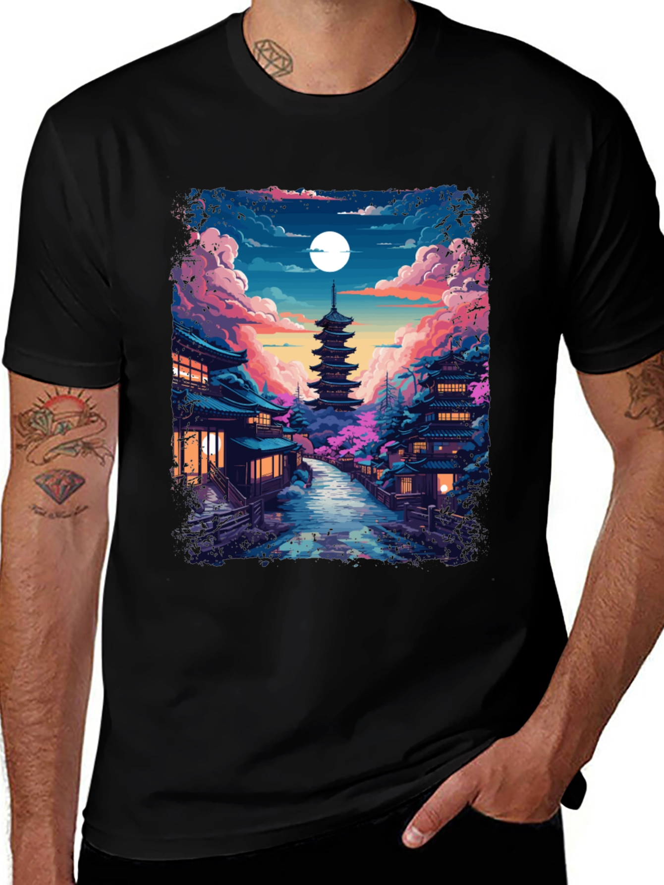 Japanese Pagoda T-Shirt - Stylish Graphic Tee